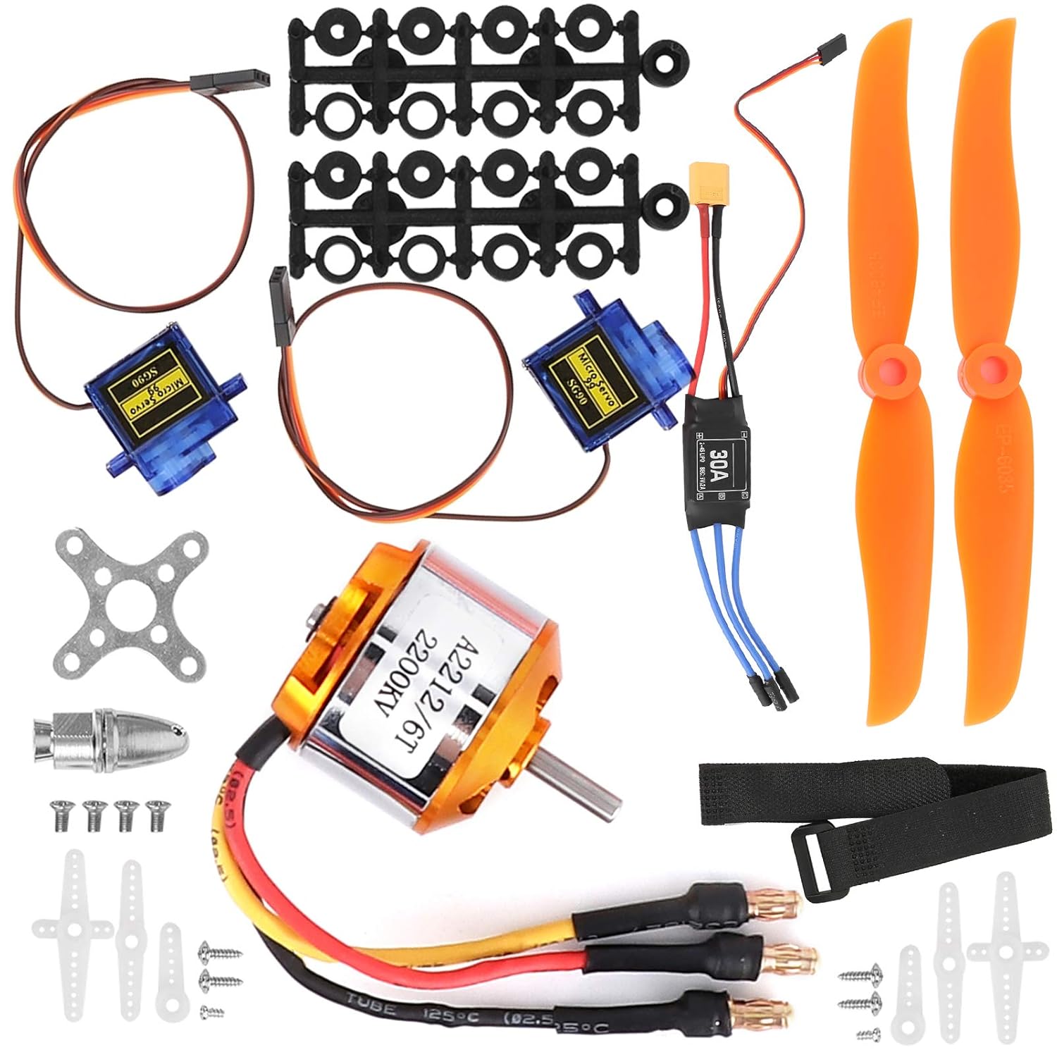 Evgatsauto Motore Brushless ESC 2212 KV2200 XT60 - immagine 1