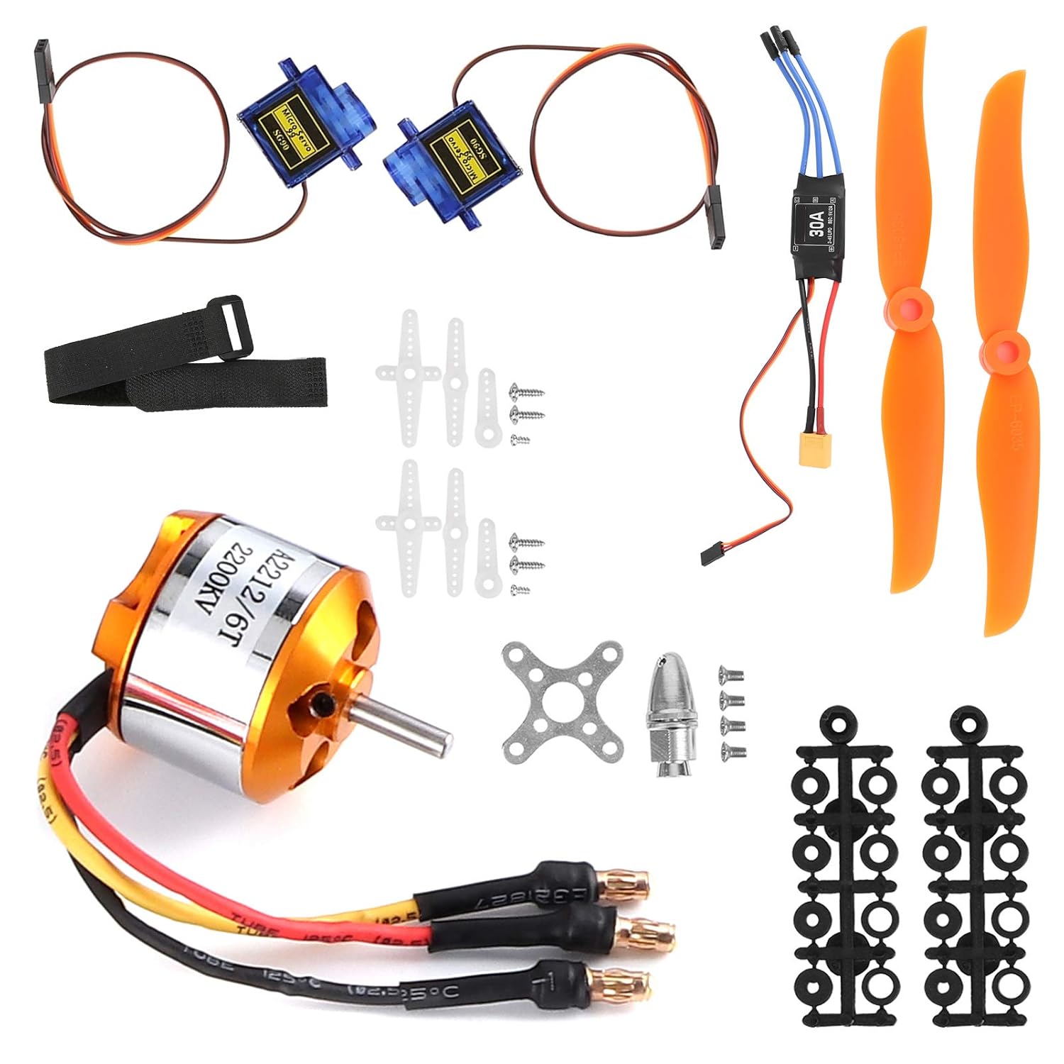 Evgatsauto Motore Brushless ESC 2212 KV2200 XT60 - immagine 8