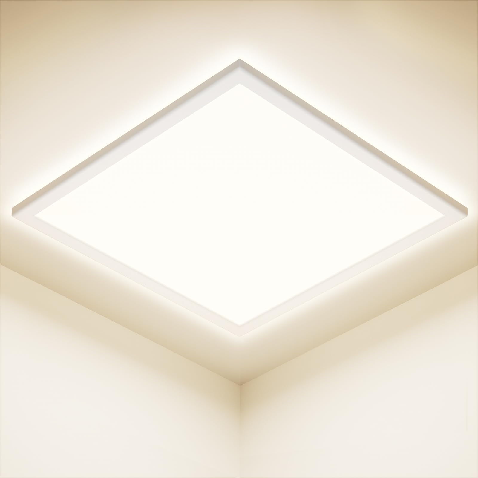 Plafoniera LED Soffitto 24W Quadrata 4000K