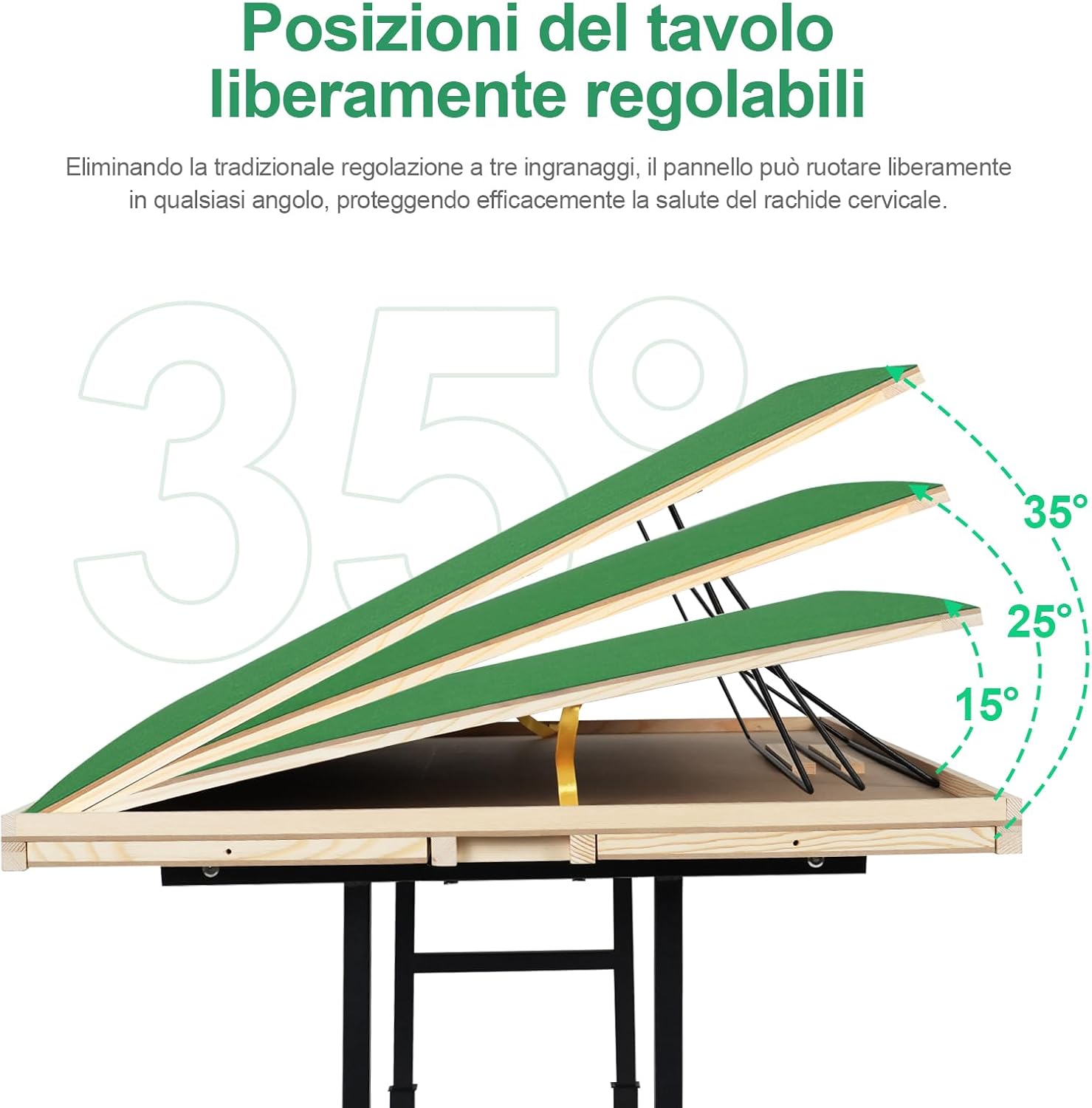 Jifenkla Tavolo da Puzzle in Legno 1500 Pezzi - immagine 4