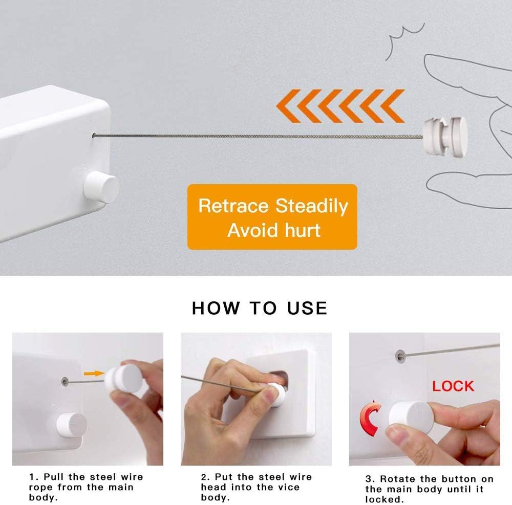 Joom Stendibiancheria Retrattile 2x4.2m - immagine 3