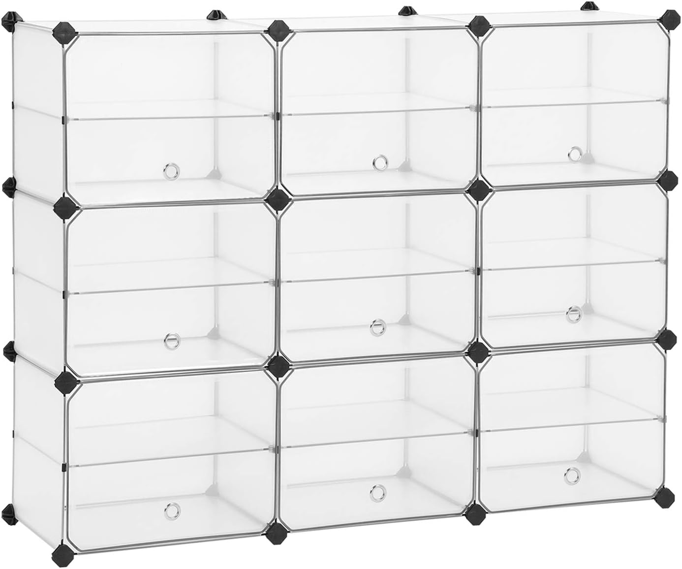 Songmics Portaoggetti a Cubi con Ante, Bianco LPC502W - immagine 1