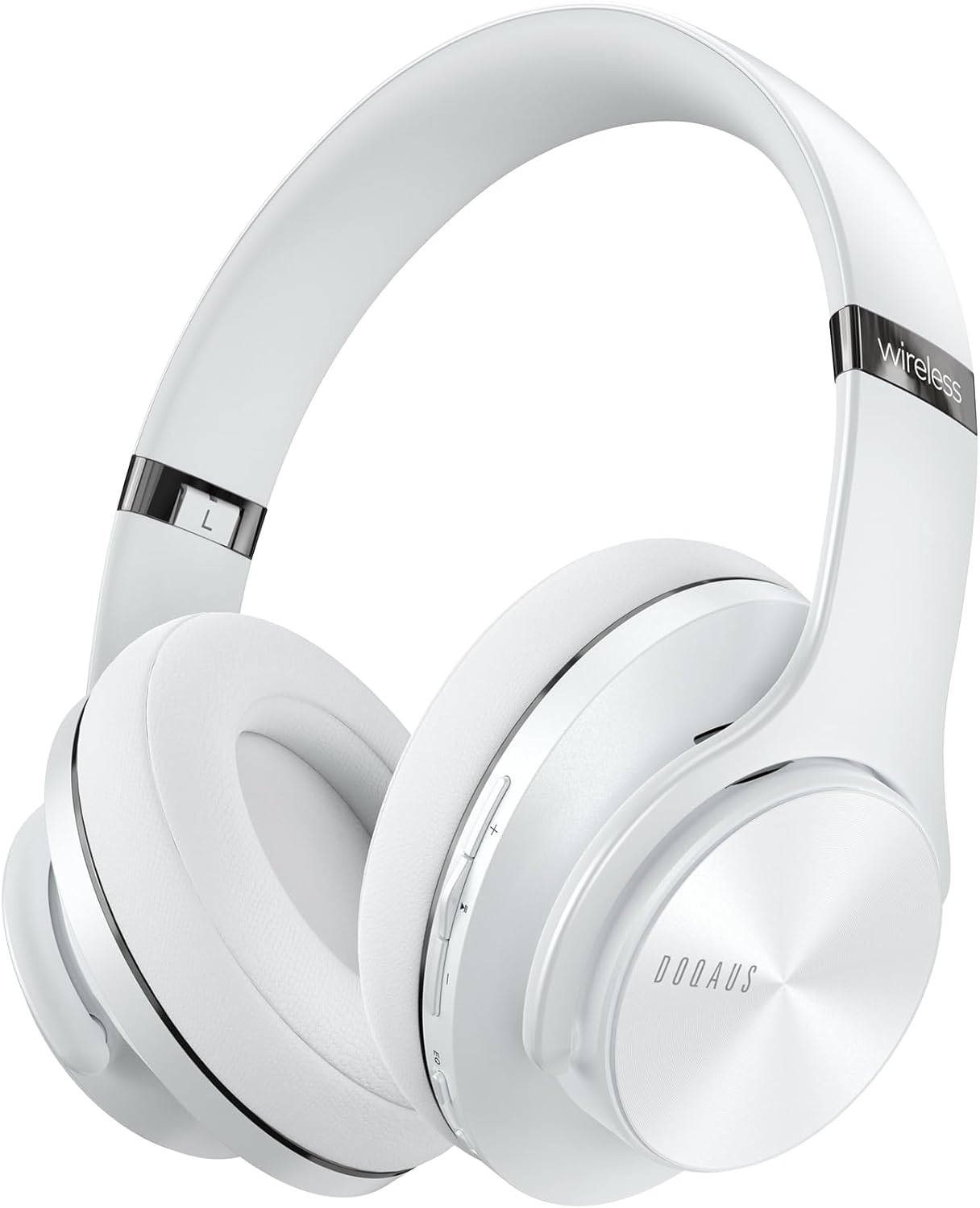 Doqaus Cuffie Bluetooth Over Ear 90h, Bianco - immagine 1