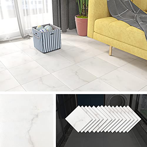 Livelynine 32 Piastrelle Pavimento PVC Adesivo 30x30cm