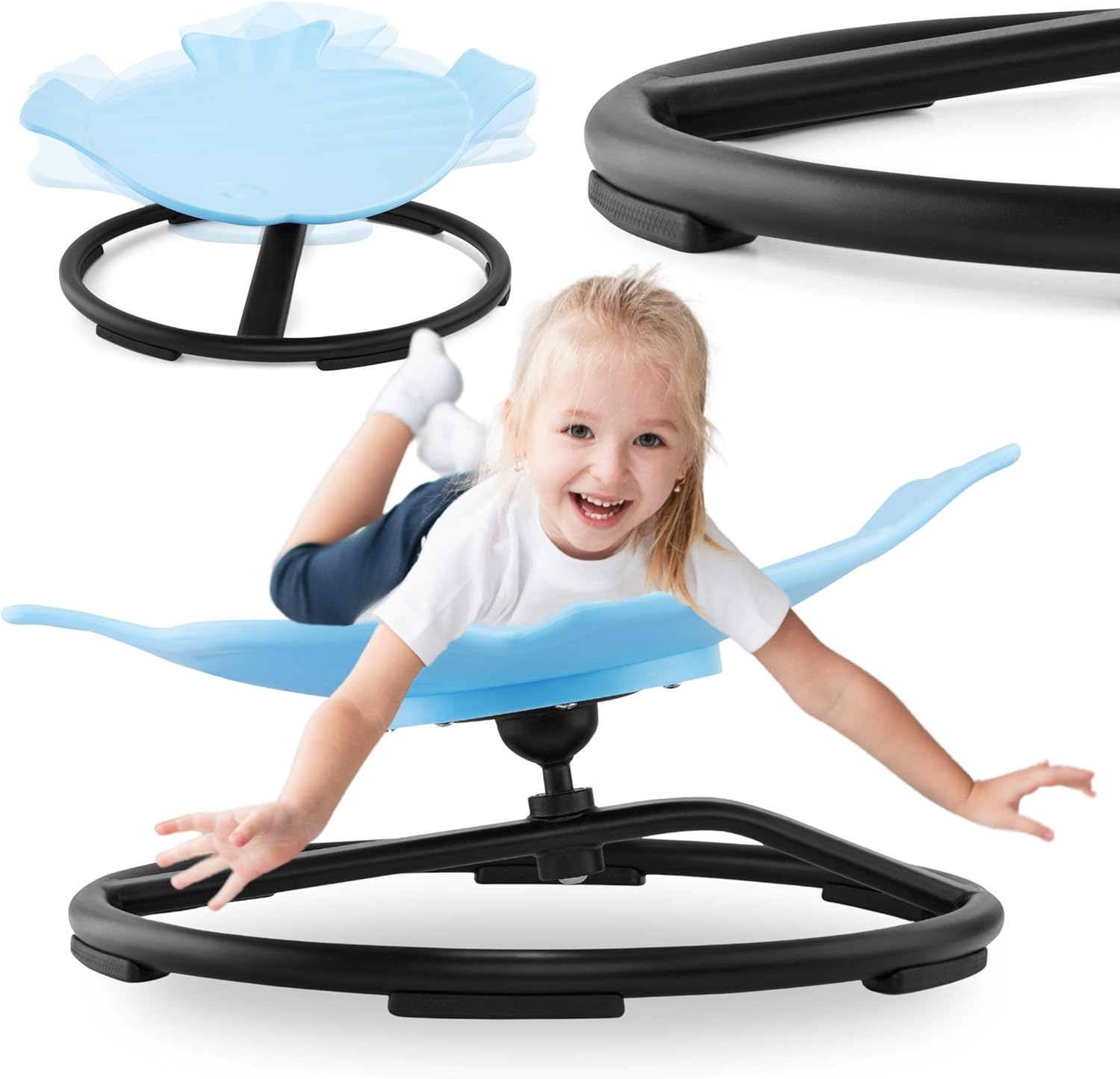 Mamabrum Mini Giostra per Bambini Pesce - Blu - immagine 1