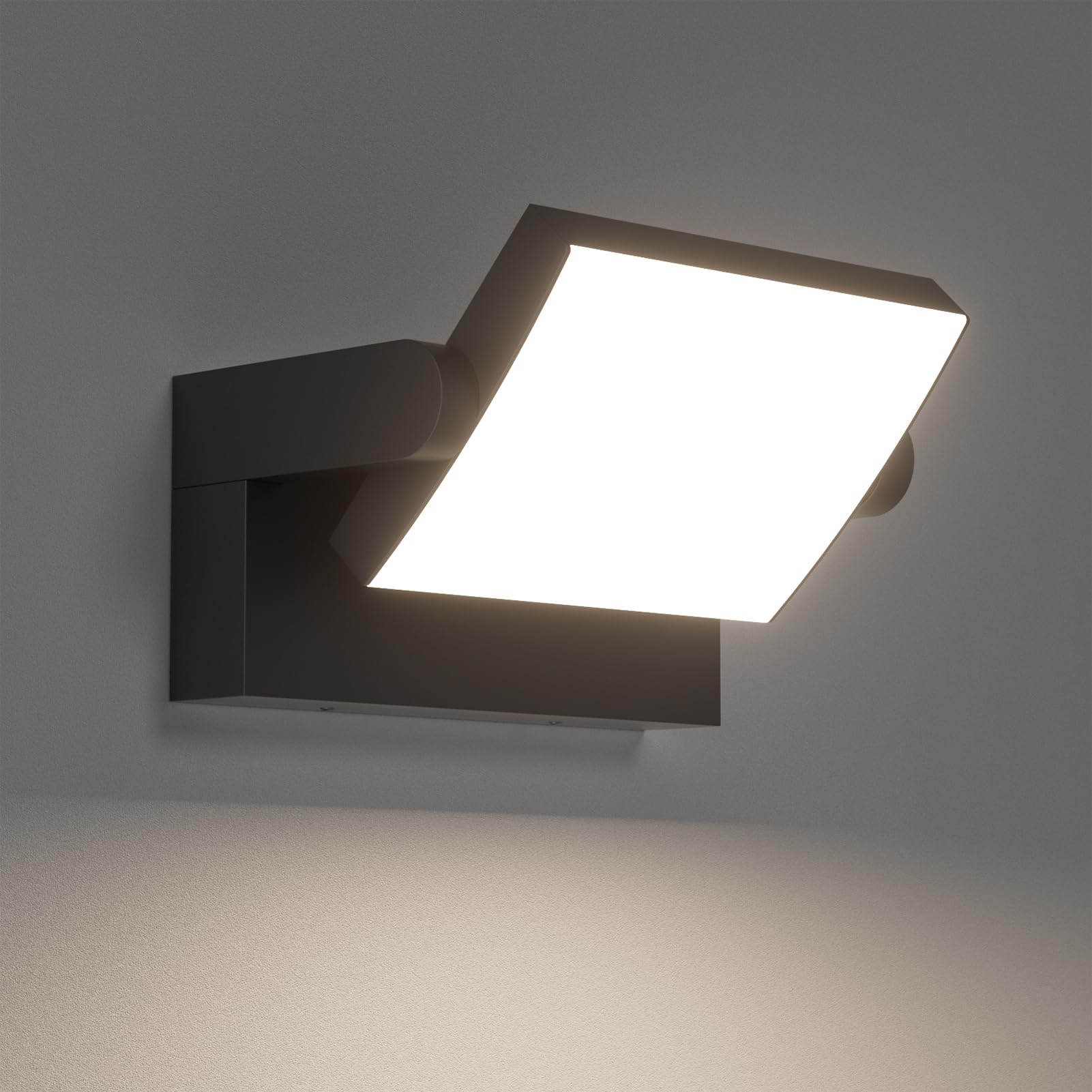 Klighten LED Applique da Parete 24W IP65, Nero