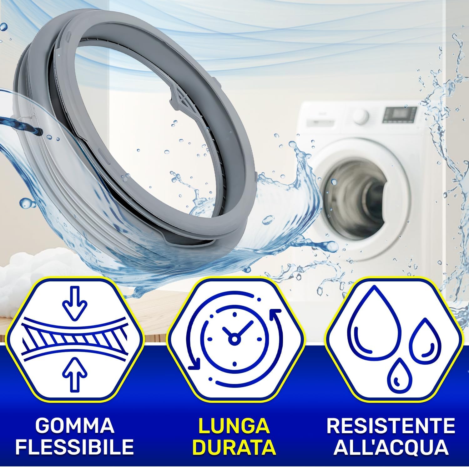 MONTERAL Guarnizione Lavatrice Porta per AEG Electrolux - immagine 3
