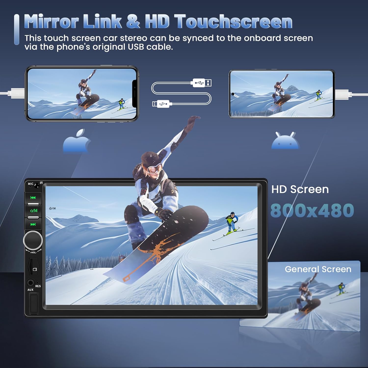 Inefala Autoradio 7 Pollici con Carplay e Android Auto - immagine 3