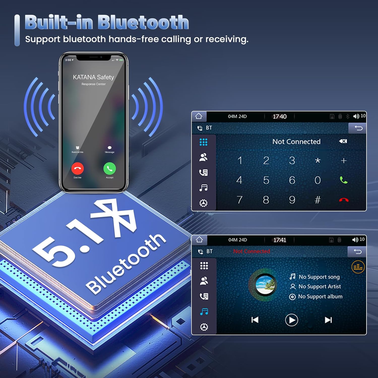 Inefala Autoradio 7 Pollici con Carplay e Android Auto - immagine 4