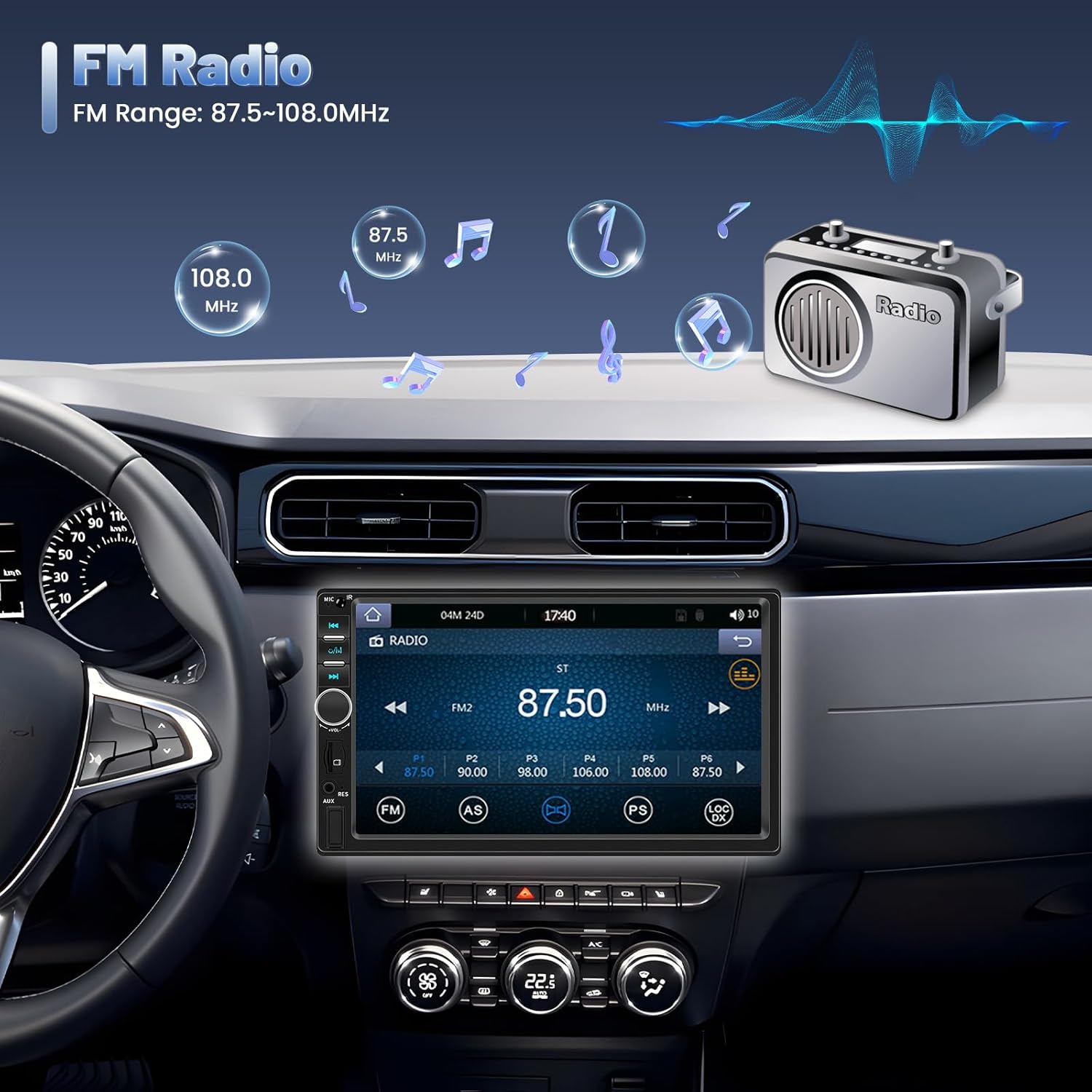 Inefala Autoradio 7 Pollici con Carplay e Android Auto - immagine 5