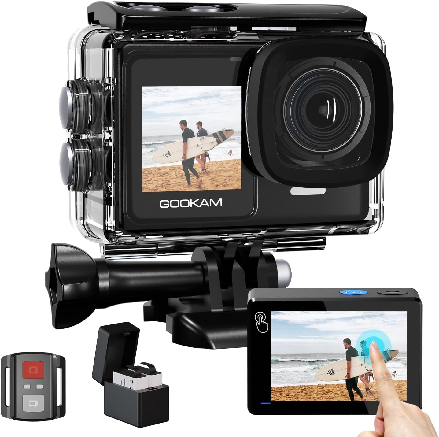Action Cam WiFi 4K/60fps 24MP con Touch Screen - immagine 1