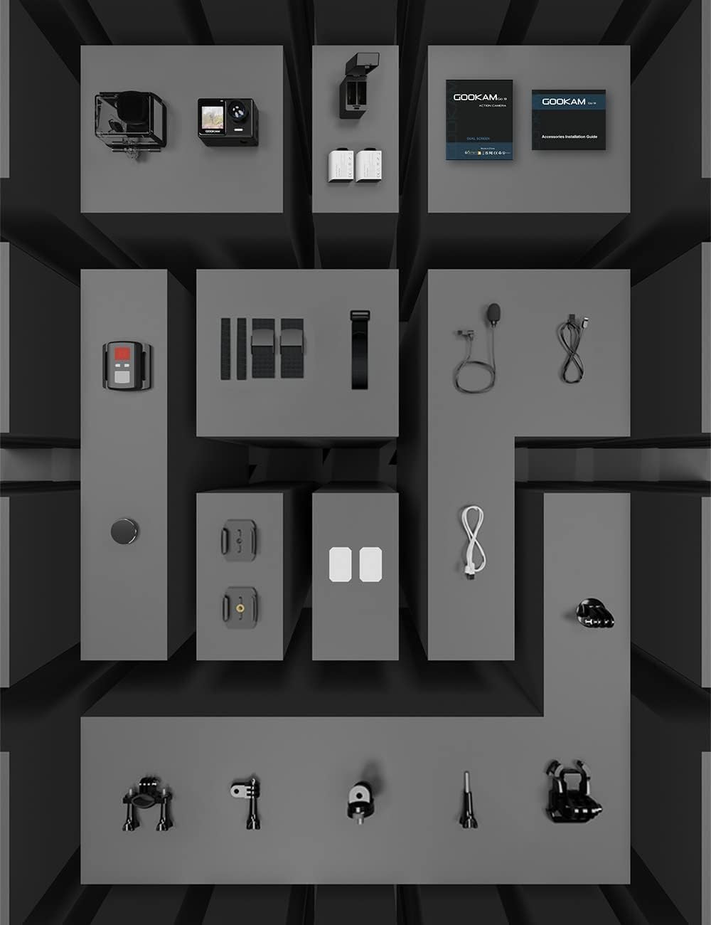 Action Cam WiFi 4K/60fps 24MP con Touch Screen - immagine 6