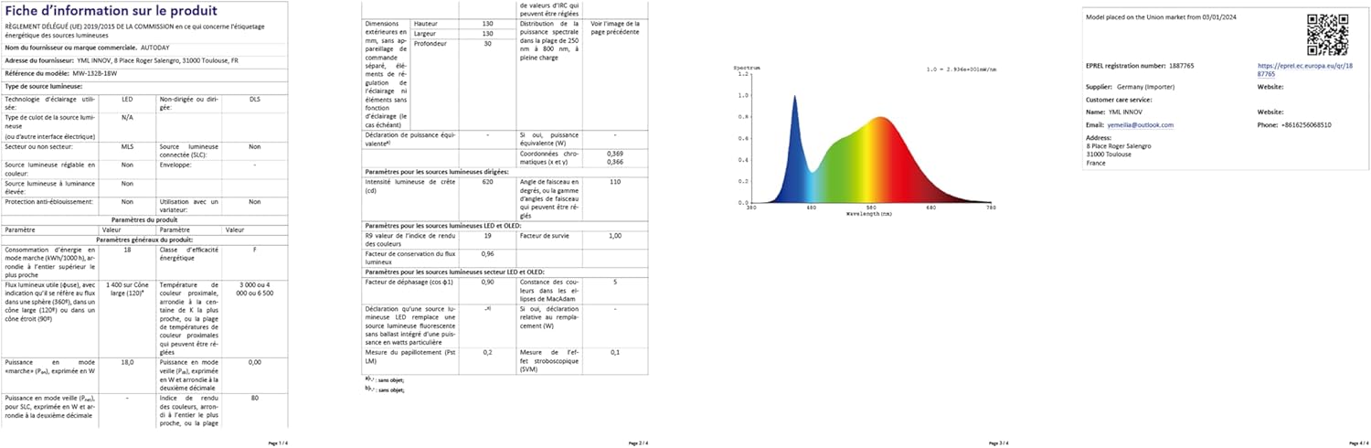 Autoday Ventilatore da Soffitto in Legno con Luce 132cm - immagine 9