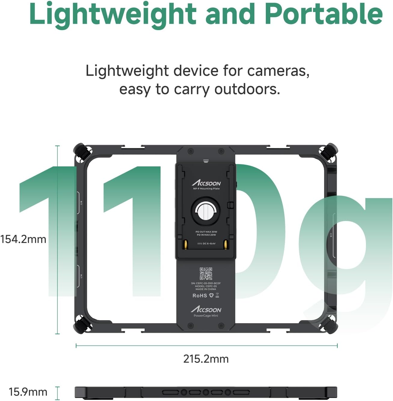 Accsoon 8.3" PowerCage Mini per iPad Mini 6 - immagine 4
