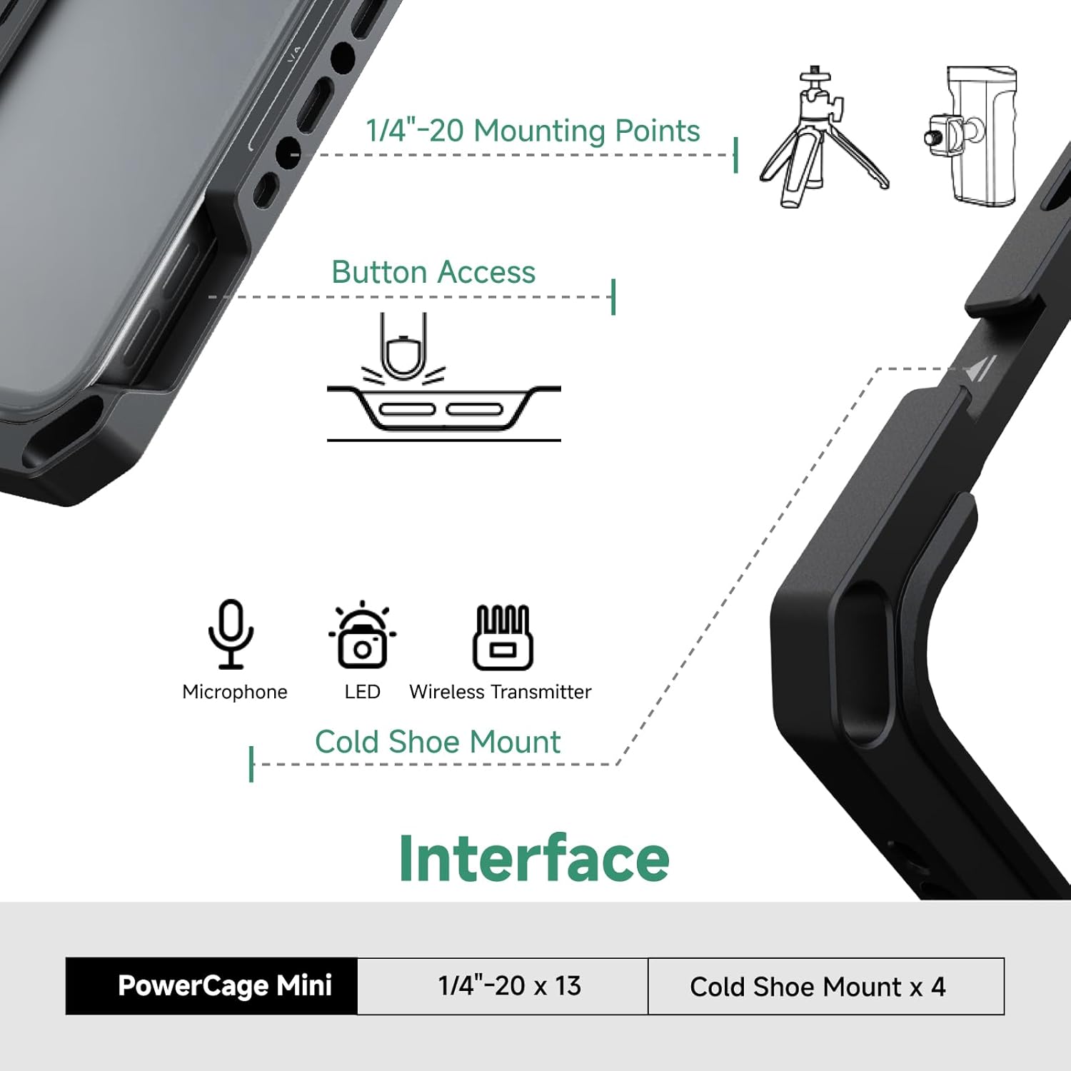 Accsoon 8.3" PowerCage Mini per iPad Mini 6 - immagine 5