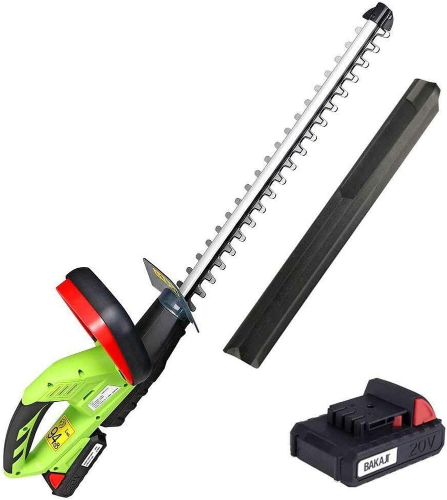 Bakaji Tagliasiepi Elettrico a Batteria 20V 2Ah