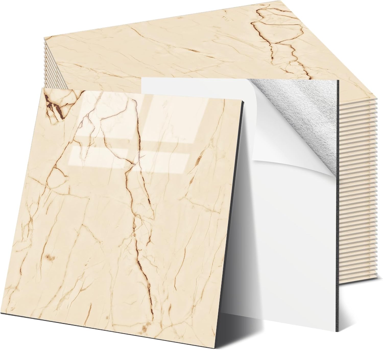 Piastrelle Autoadesive da Parete 30x30 cm (44 pezzi) - immagine 1