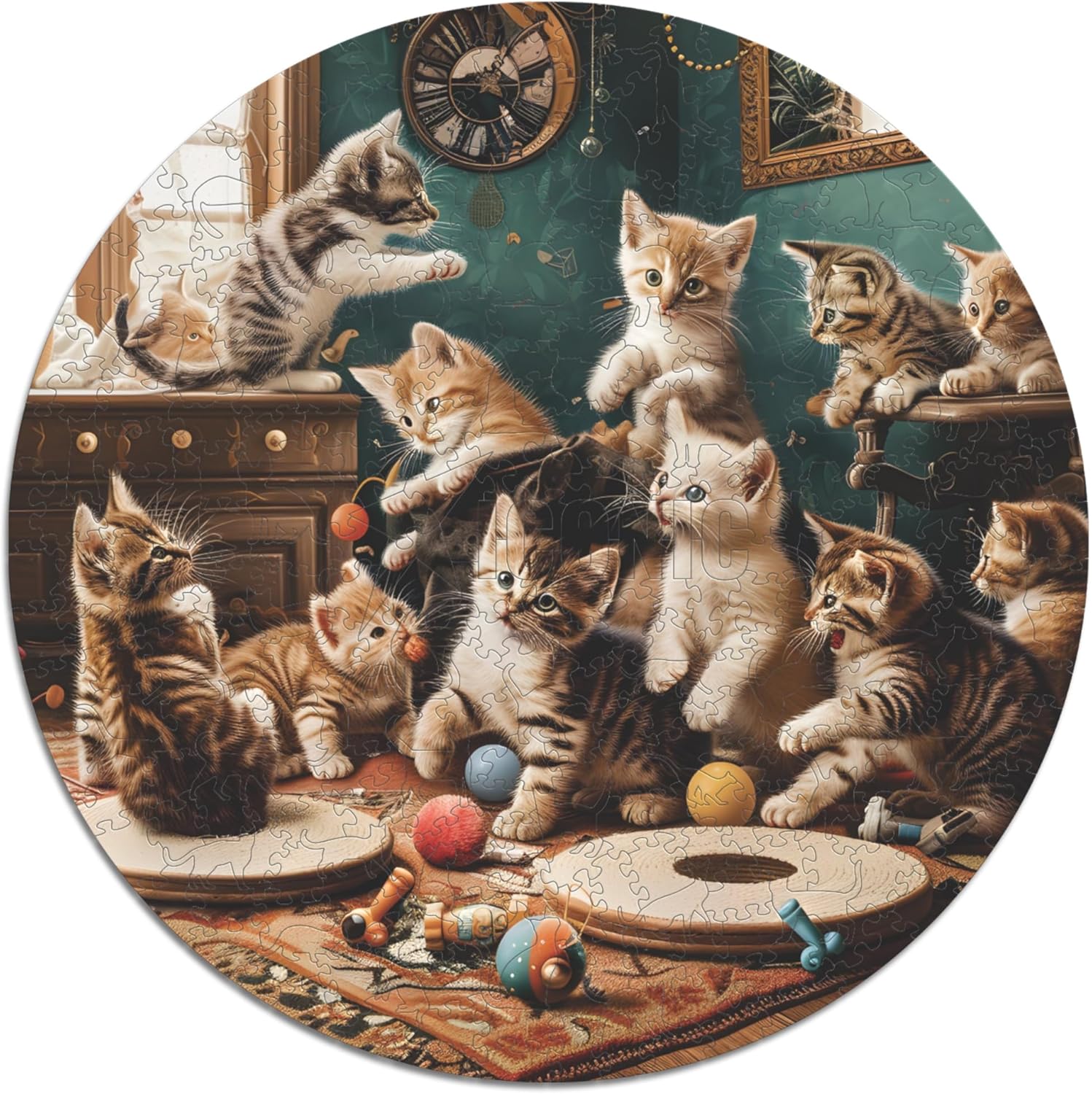 Iconic Puzzles - Gattini Giocosi, Puzzle in Legno 350 Pezzi - immagine 3