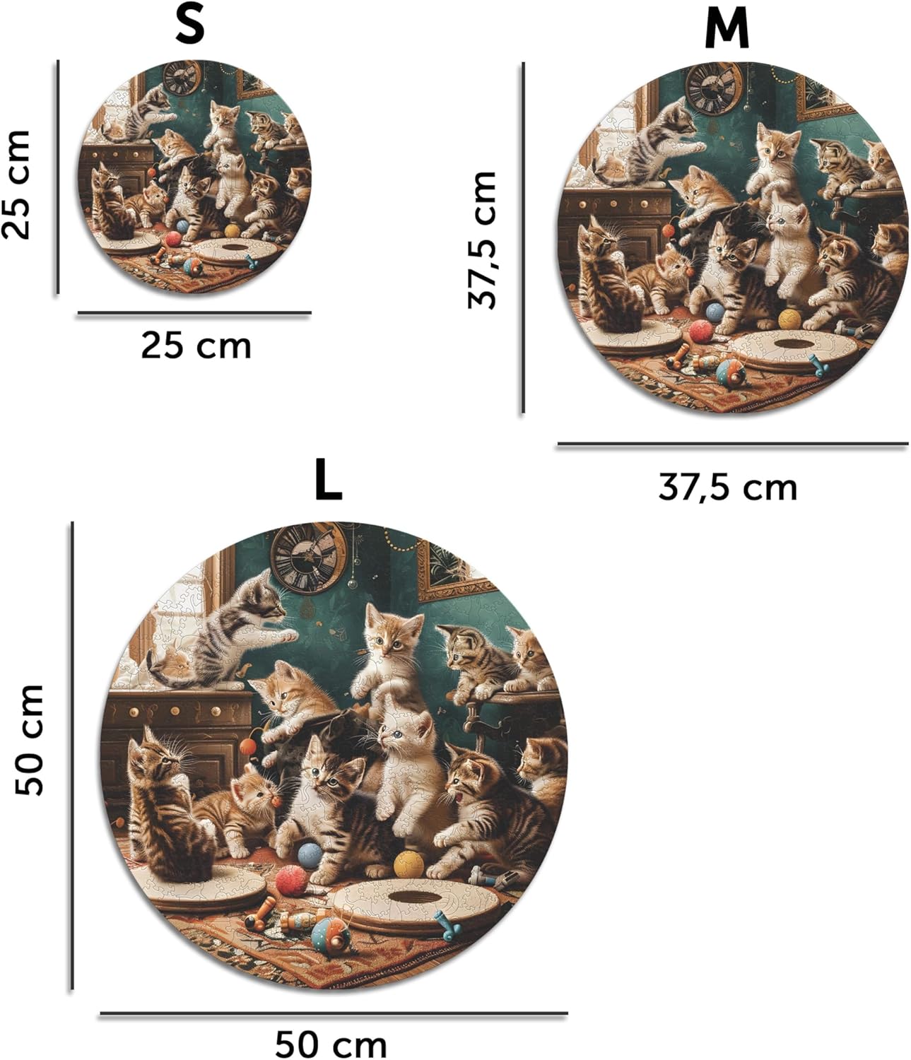 Iconic Puzzles - Gattini Giocosi, Puzzle in Legno 350 Pezzi - immagine 4