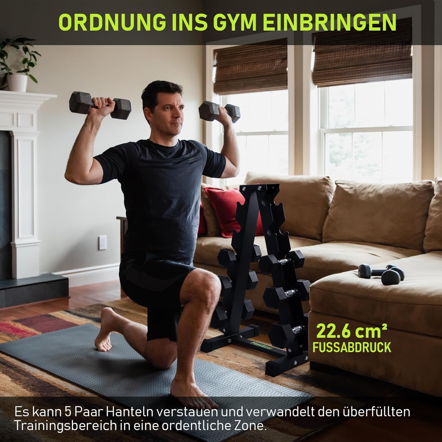 Physkcal Supporto per Manubri Corti in Acciaio - immagine 4