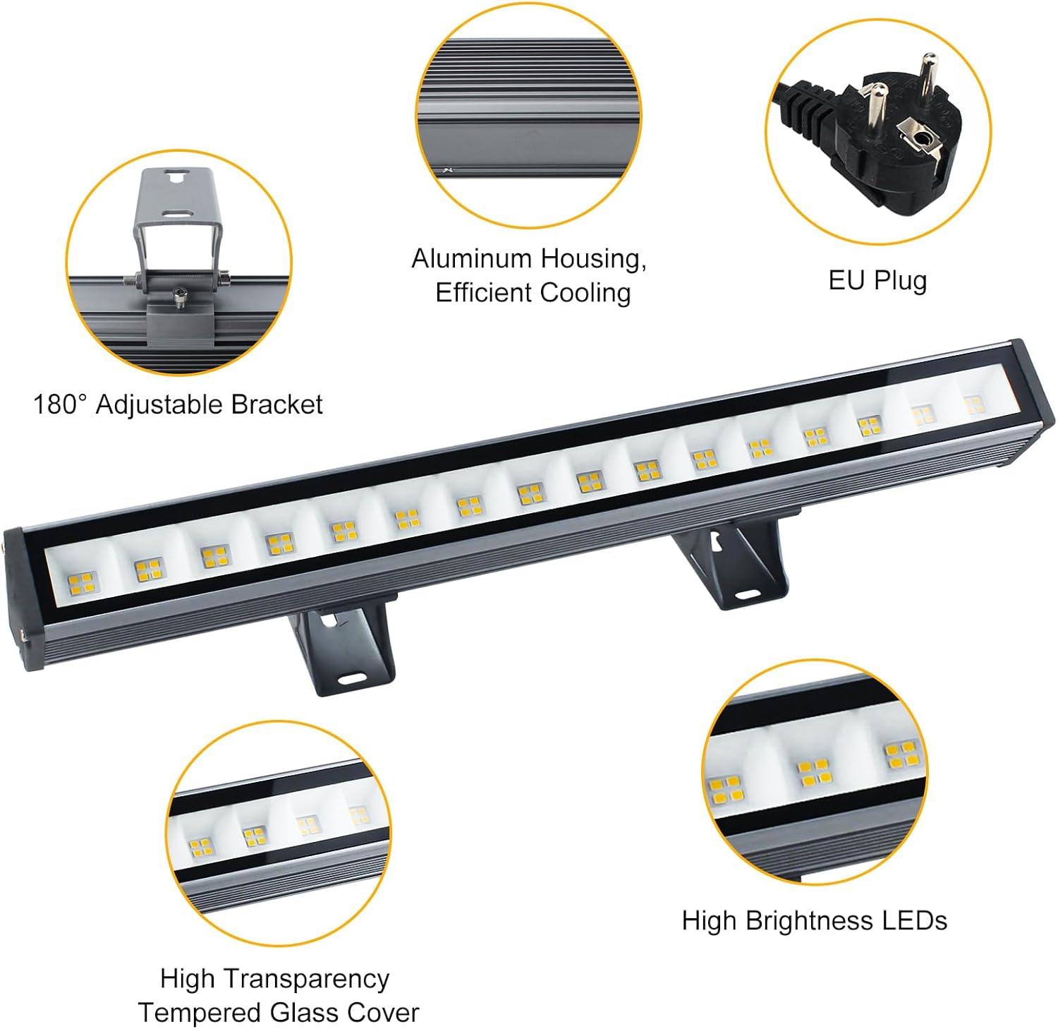 Createstar 2 Faretti LED da Esterno 48W 3000K - immagine 4