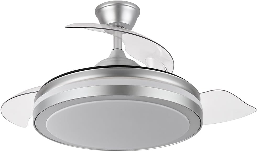 Levitantes Ventilatore Argento 72W 6120lm 3 Pale