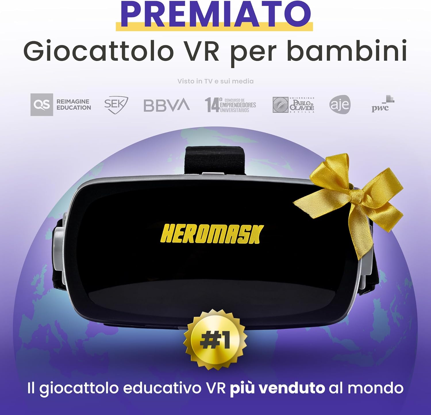 Heromask - Visore Realtà Virtuale Bambini + Giochi Educativi - immagine 4