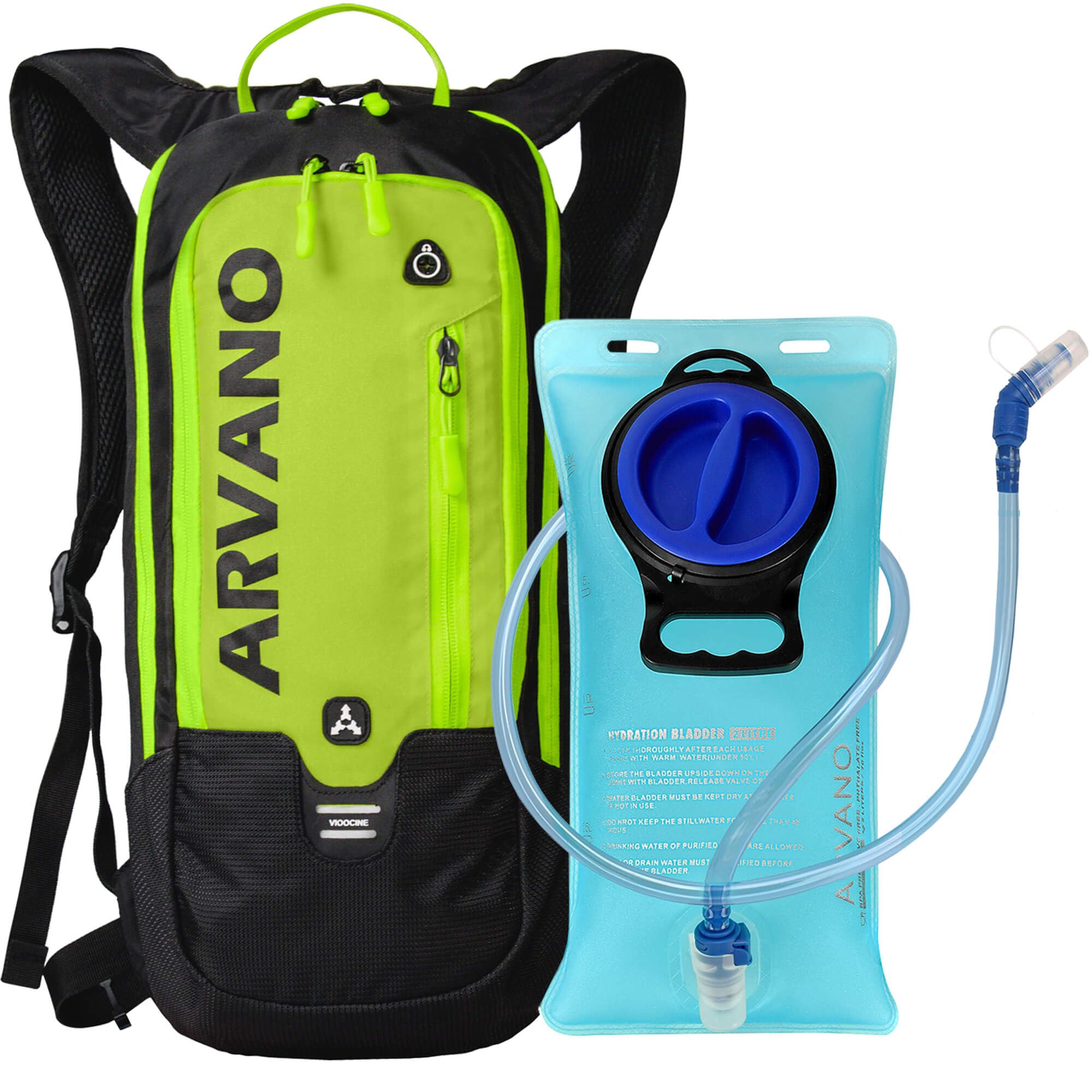 Arvano Zaino MTB Leggero 6L con Sacca Idratazione 2L