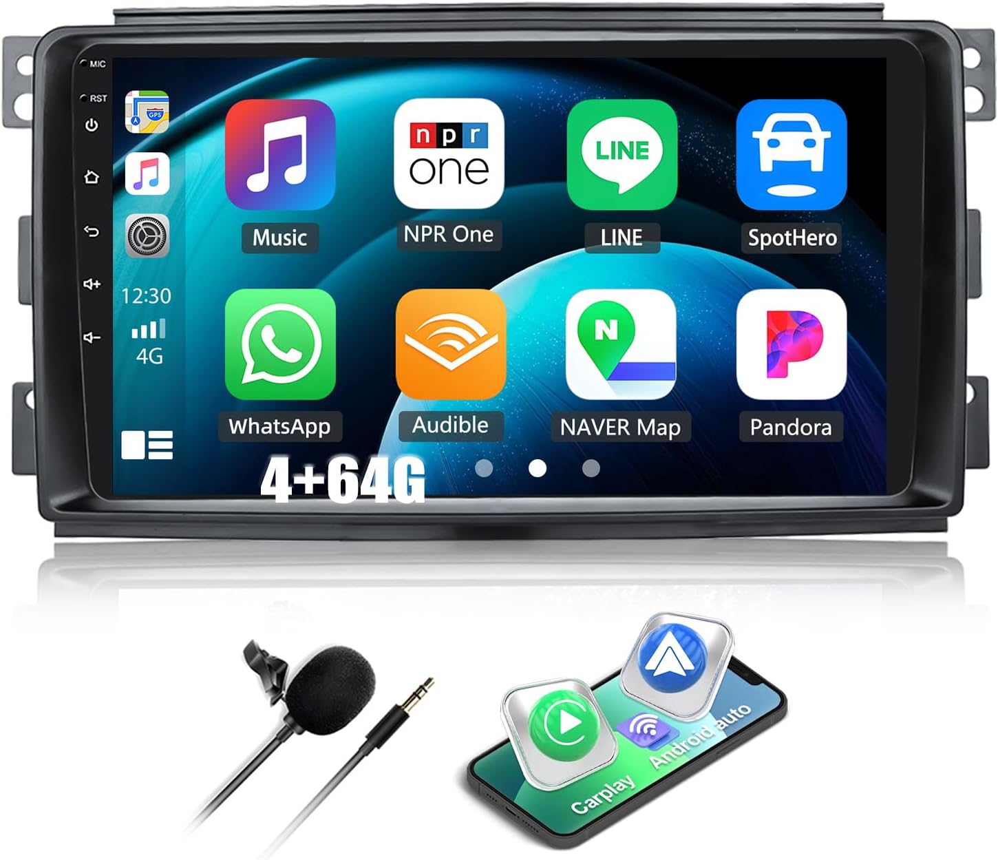 Sixwin Android 13 Autoradio 9" per Mercedes Smart Fortwo - immagine 1
