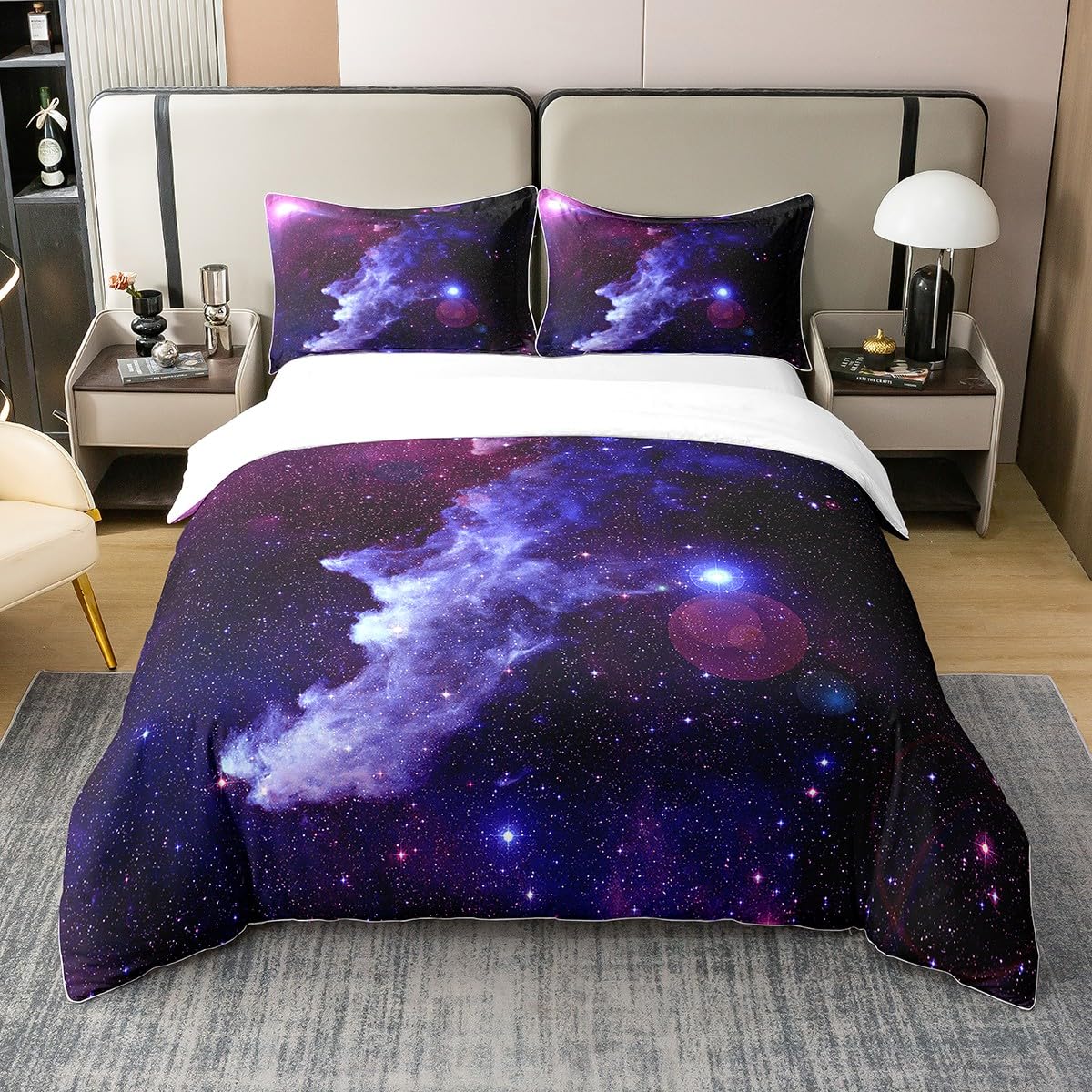 Homemissing Set Biancheria Letto 3D Galassia 220x240cm