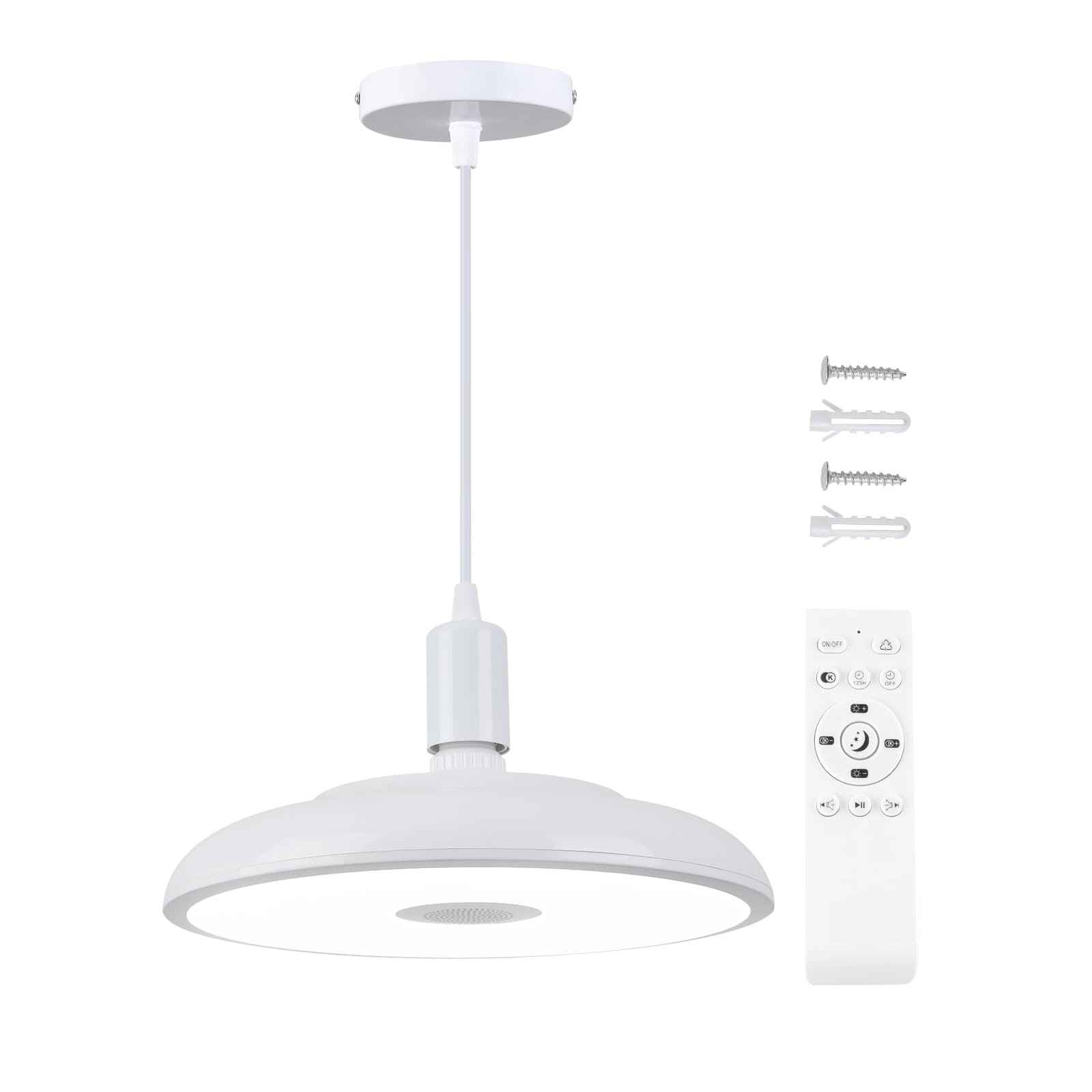 Lampadario LED 28CM a Sospensione, Bianco