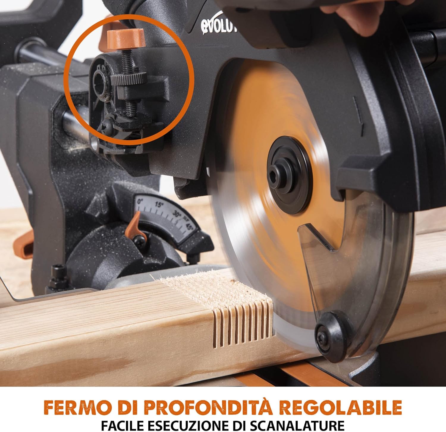 Evolution Power Tools R185SMS-Li - Troncatrice Cordless 185mm - immagine 6