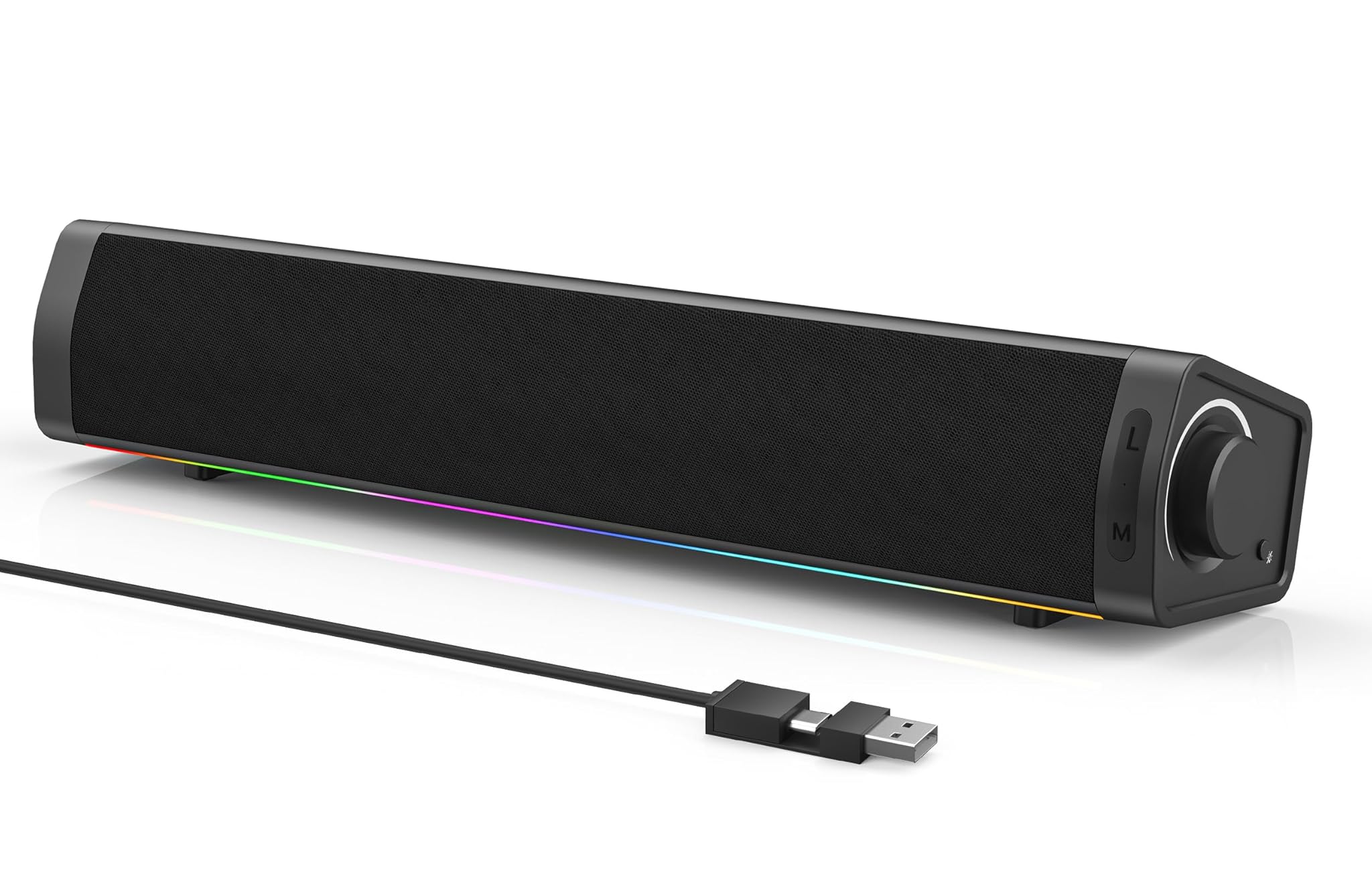 Zetiy Altoparlante PC Soundbar USB