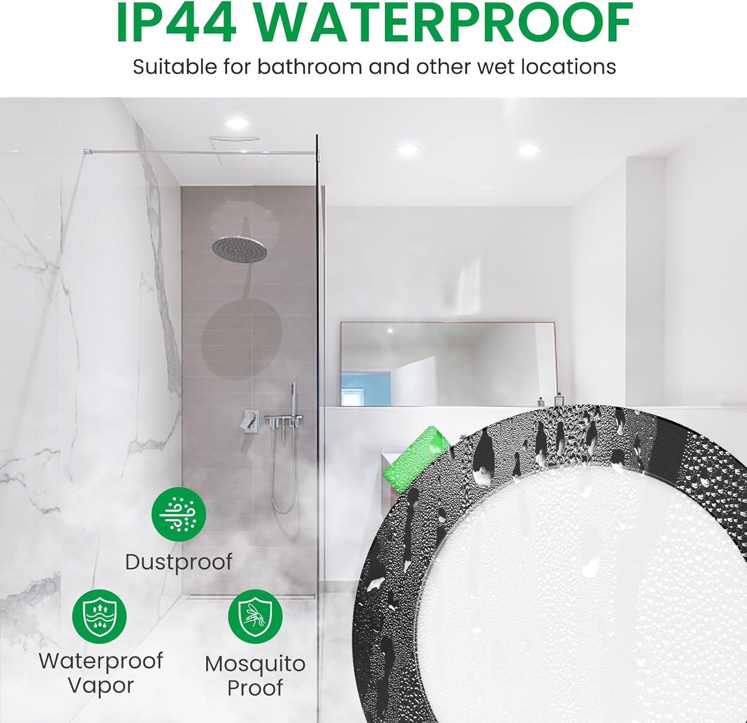 Alusso Lighting - Faretto LED Incasso Dimmerabile IP44 (10 pz) - immagine 5