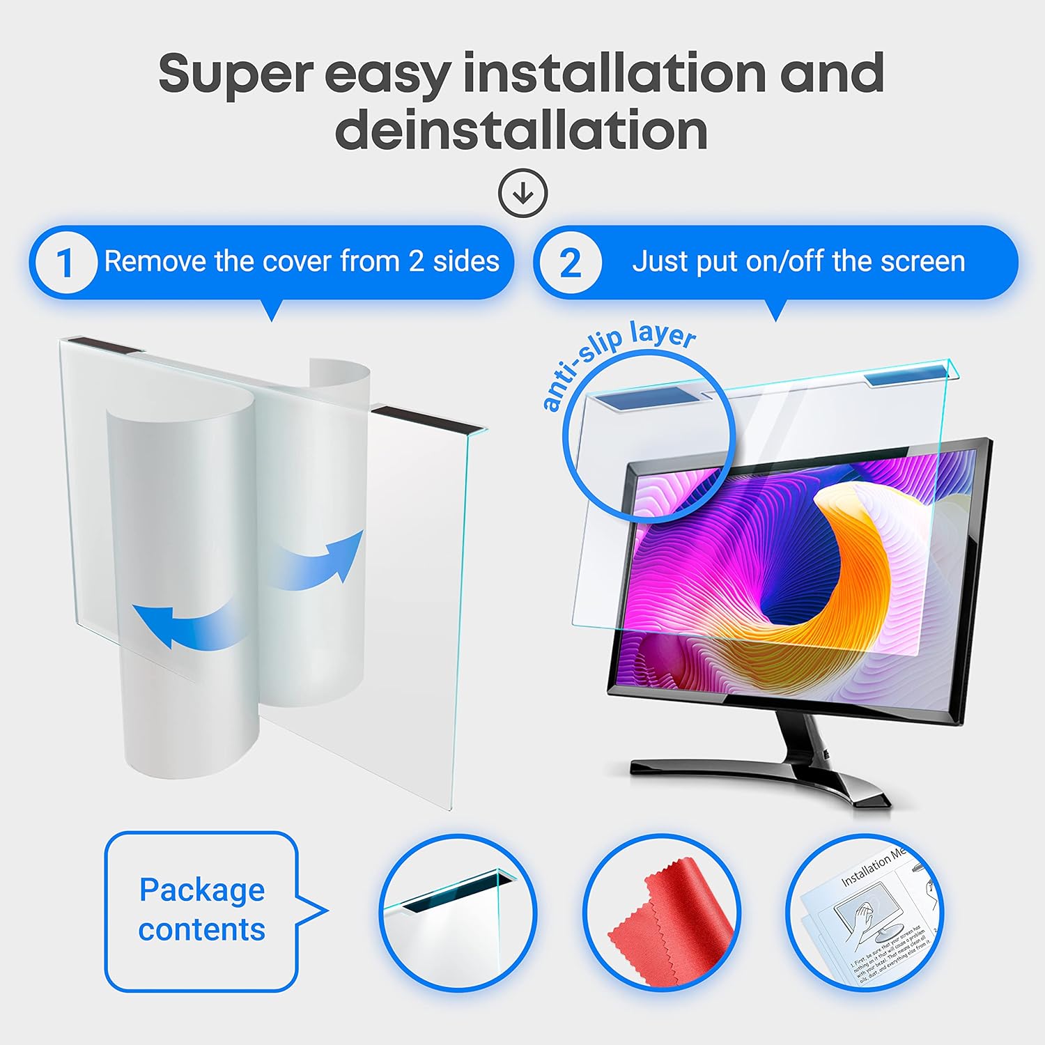 Vintez Blue Light Blocking Screen Protector 23-24 pollici - immagine 7