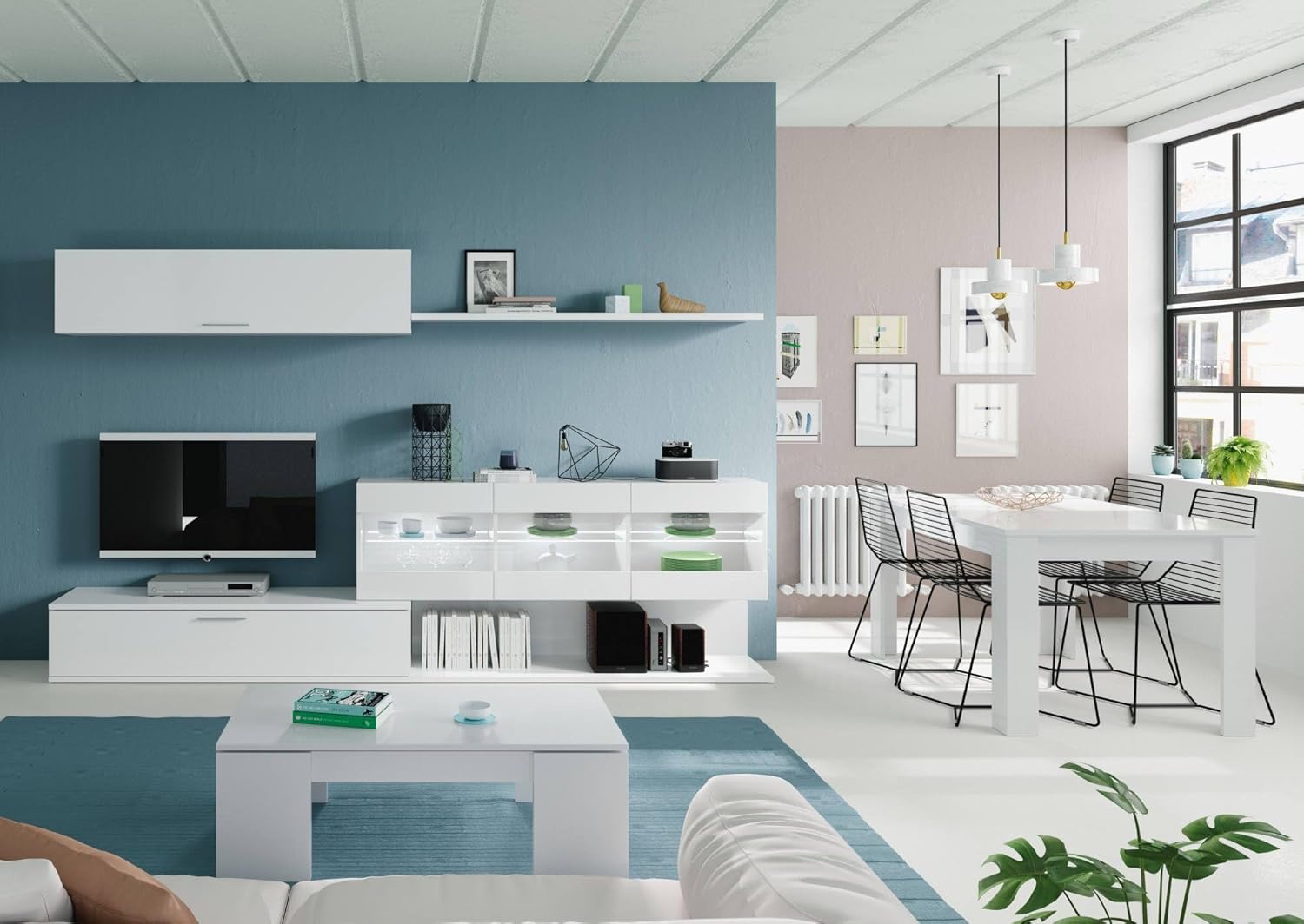 Dmora Tavolino da Salotto Malibu con Piano Elevabile - immagine 4