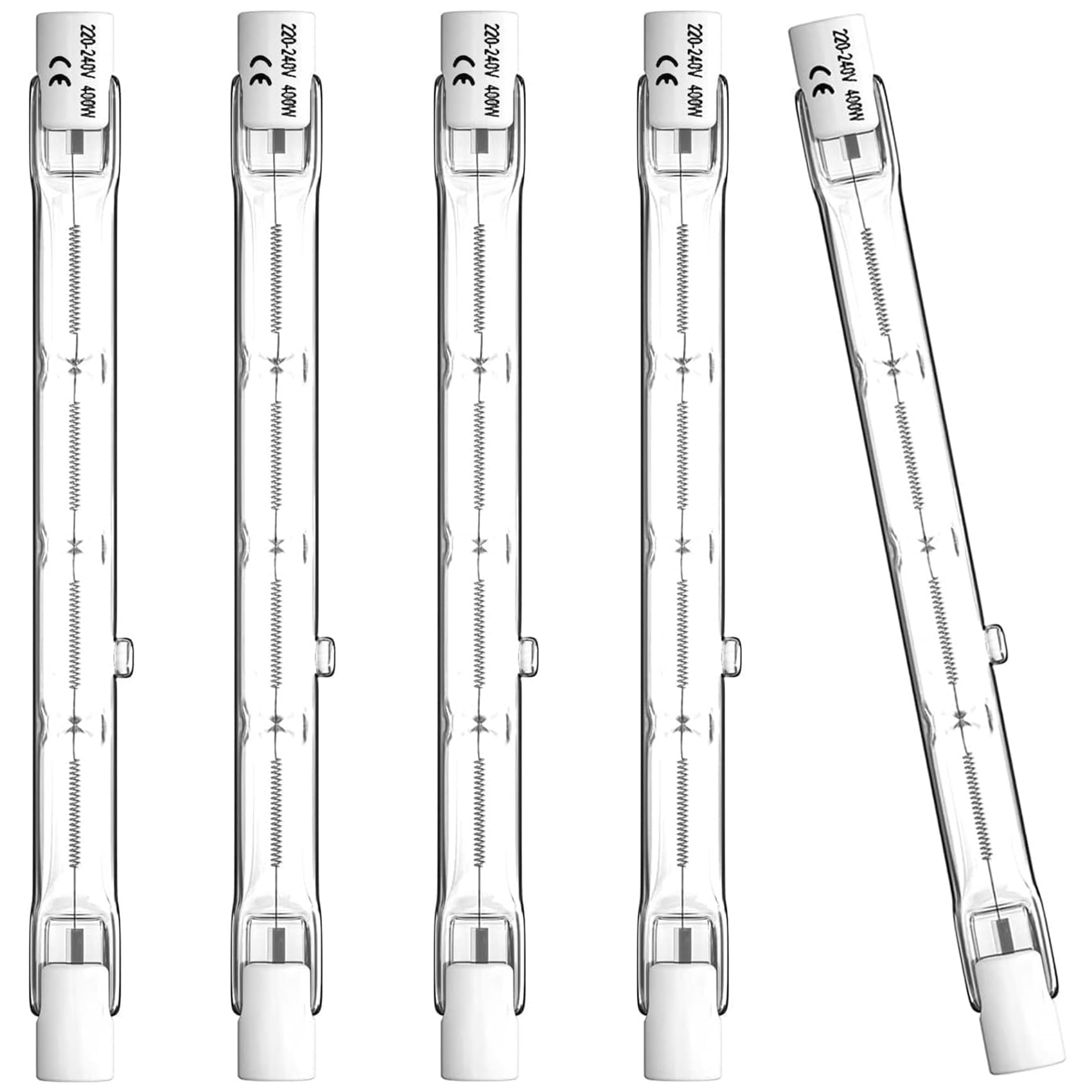 Lamkrtlp 5 Pezzi Lampadina Alogena 118mm 400W