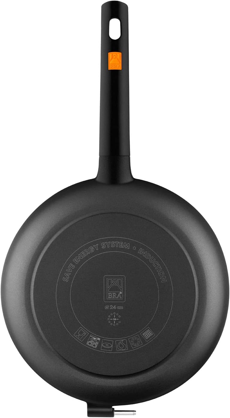 Bra Efficient Duo Padella Doppia 20 cm, Nera/Arancione - immagine 6