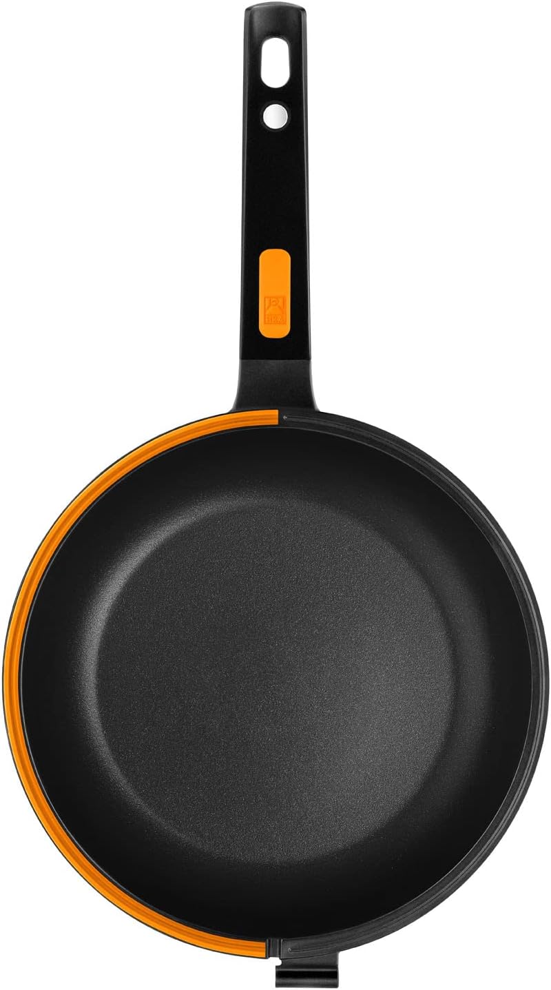 Bra Efficient Duo Padella Doppia 20 cm, Nera/Arancione - immagine 7