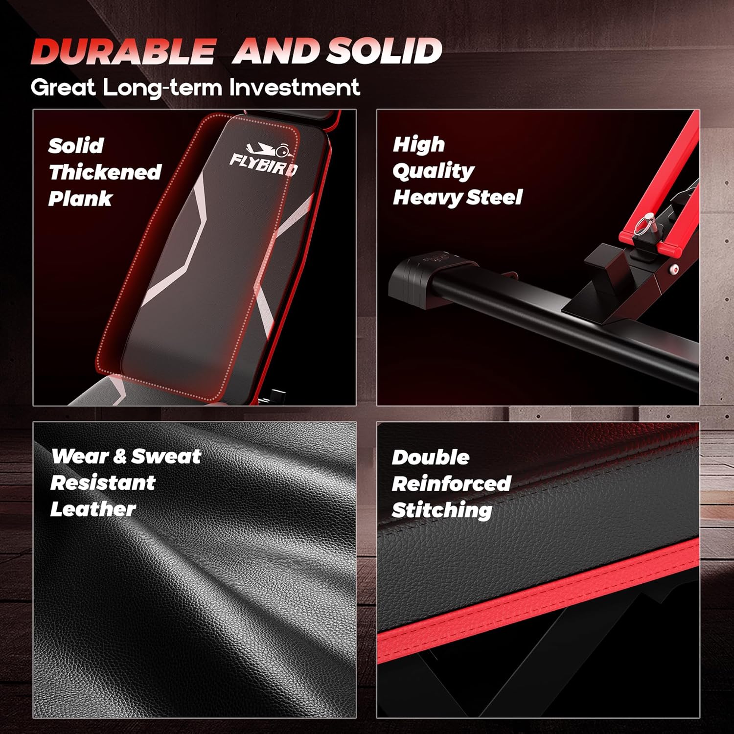 Flybird Panca Pesi Regolabile Pieghevole 340kg - immagine 7