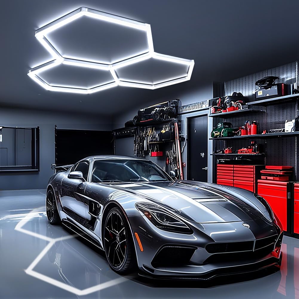 Lampada da Garage a LED 14-Hex 672W 6500K Deformabile