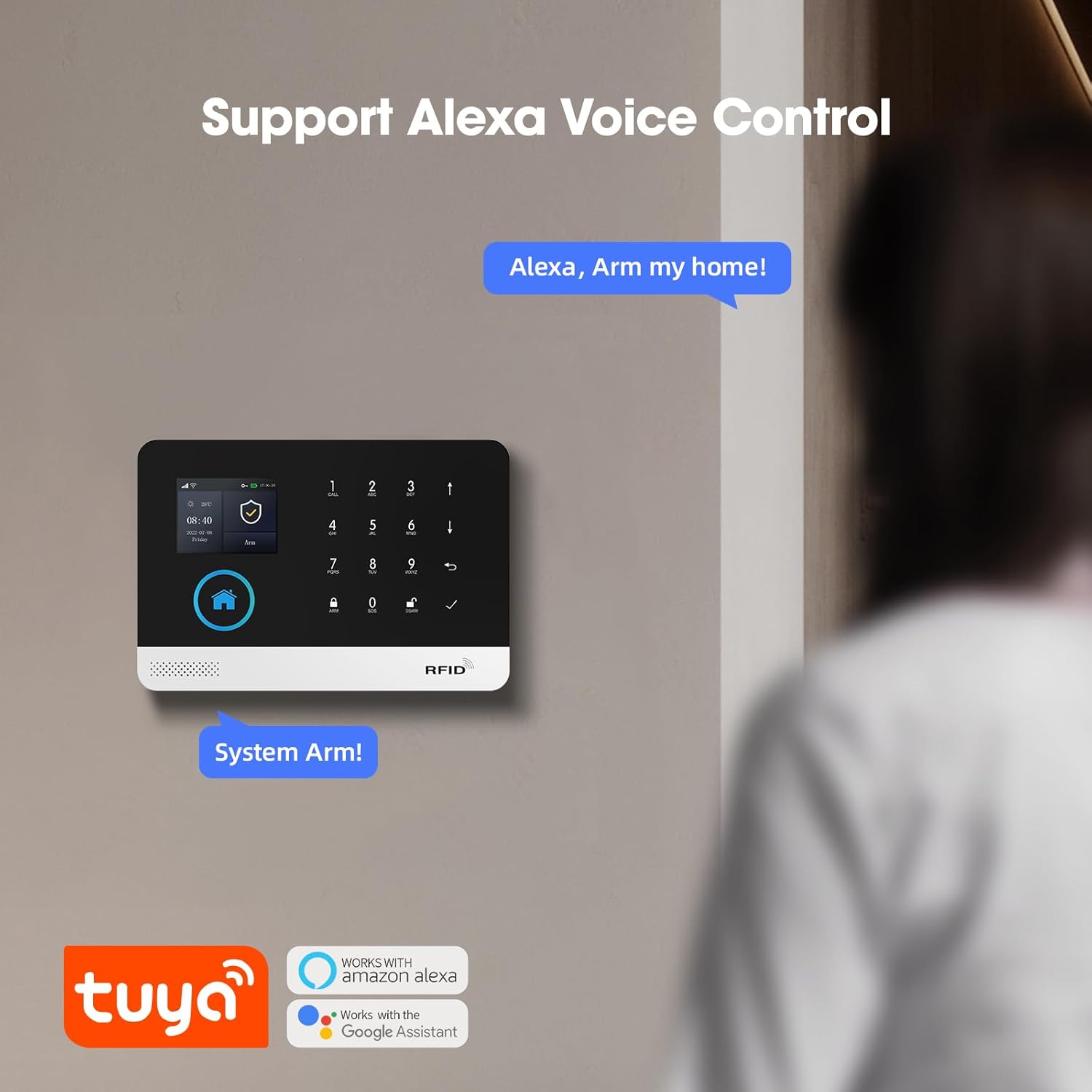Sistema Allarme Casa Wireless 4G+WIFI con Telecamera Esterna - immagine 7