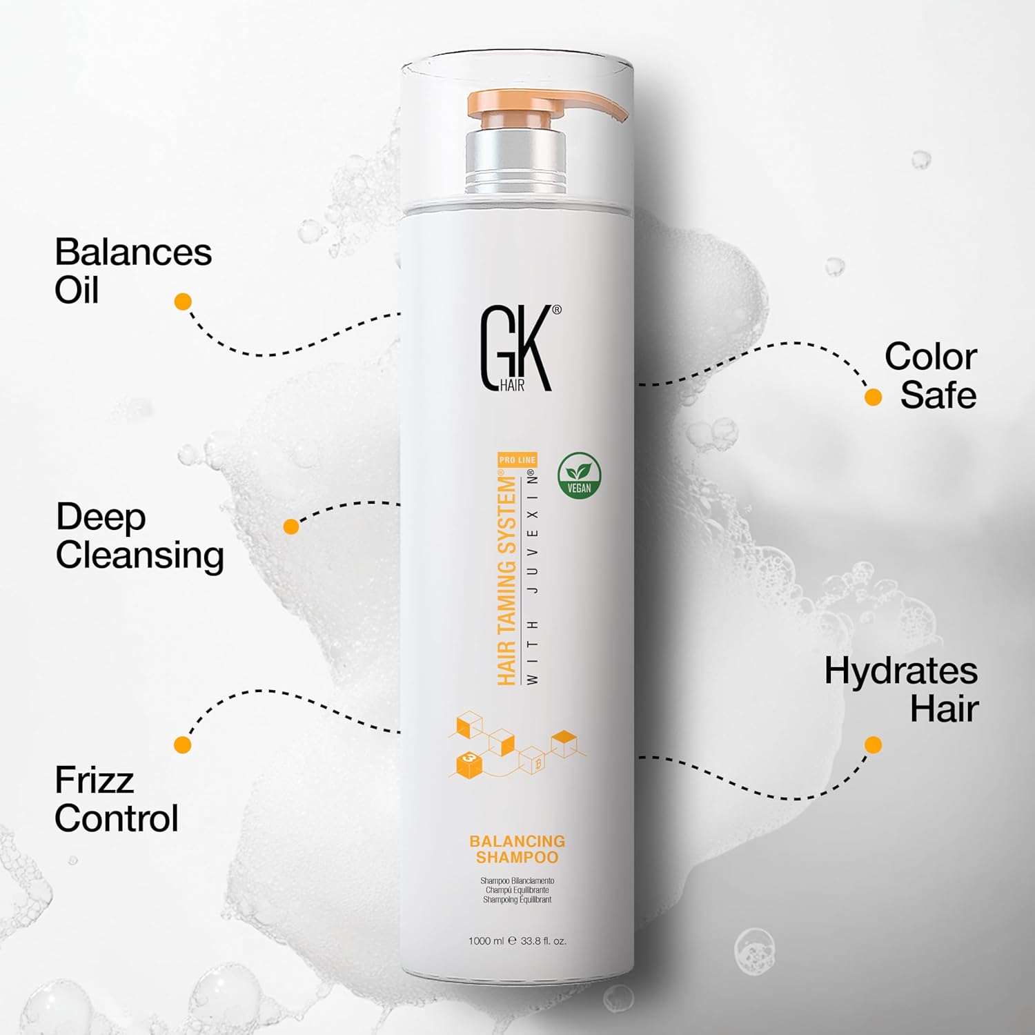Gk Hair Global Keratin Balancing Shampoo 1000ml - immagine 4
