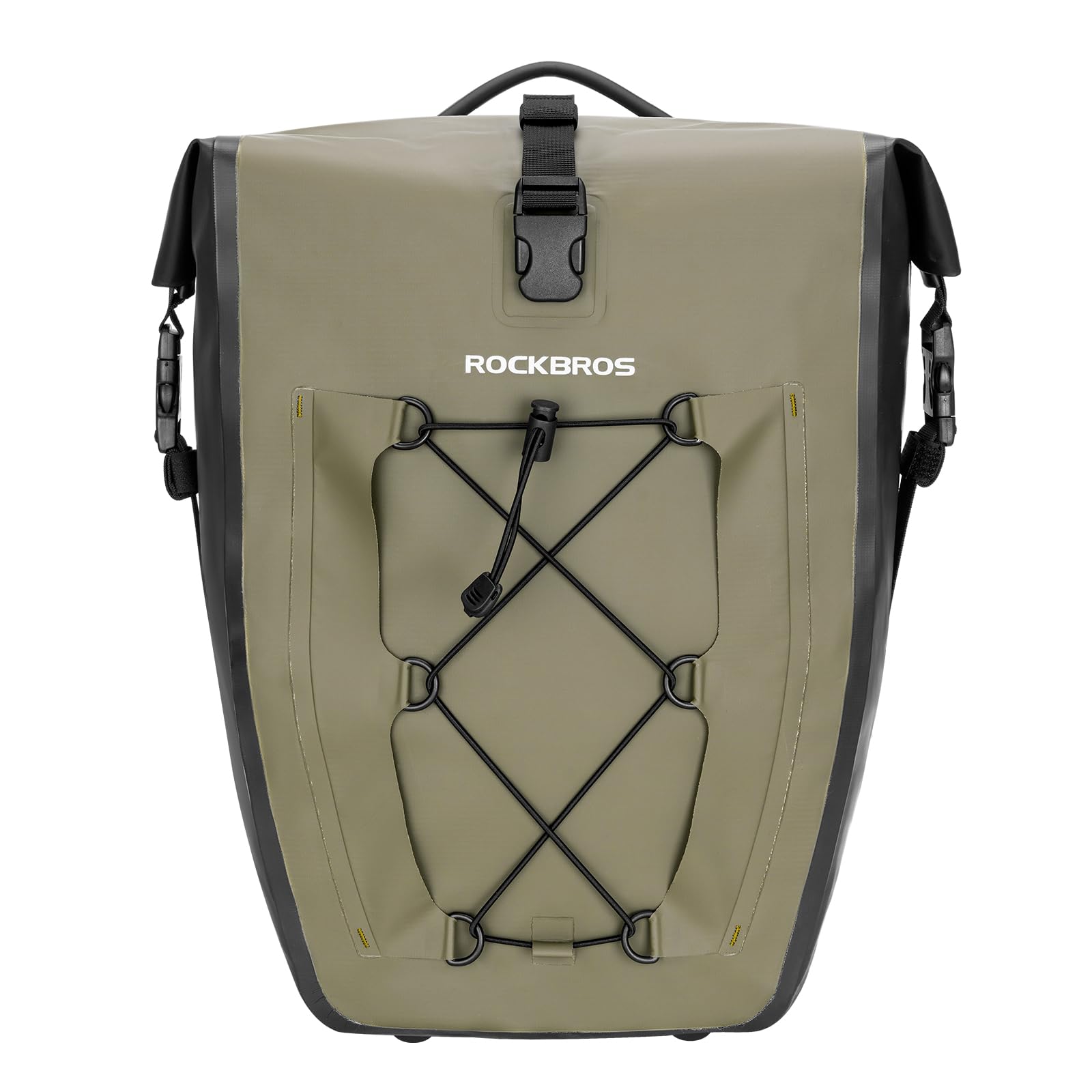 ROCKBROS Borsa Bici Posteriore Impermeabile, Borsa da Portapacchi Laterale Anti-pioggia per MTB Bicicletta, per Viaggio di Ciclismo, Facile Trasportare, Grande Capacità 25L, 5 Colori Disponibili