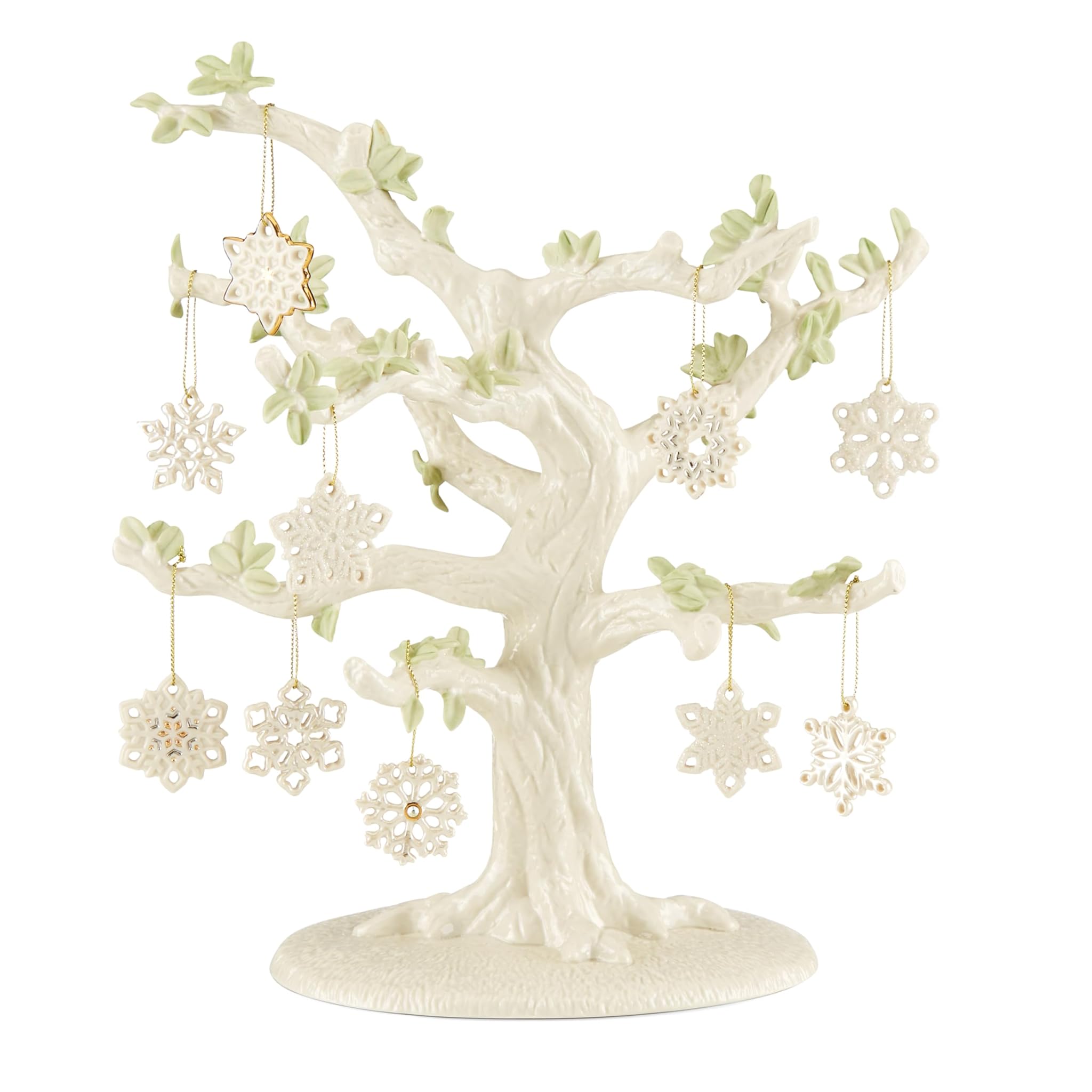 Lenox Fiocco di neve 10 pezzi ornamento & albero set 2,9 kg, Multi, 11
