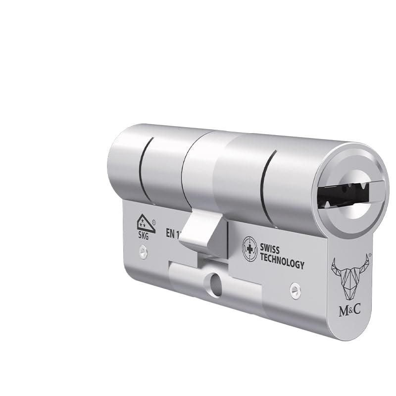 Cilindro di sicurezza M&C Move (37x37, Cam lunga, Nichel)
