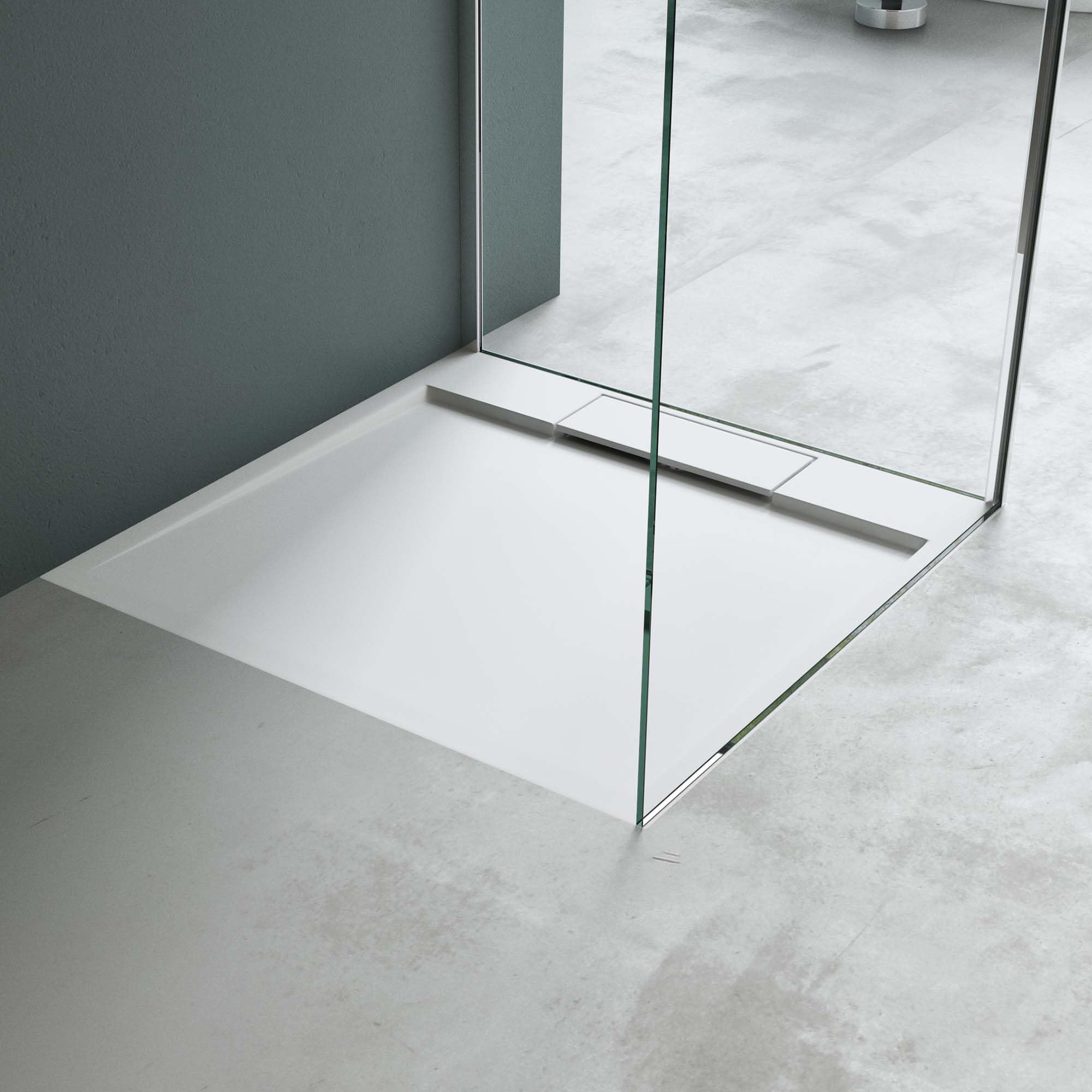 Mai & Mai Piatto Doccia Quadrato 70x70x4cm, Bianco