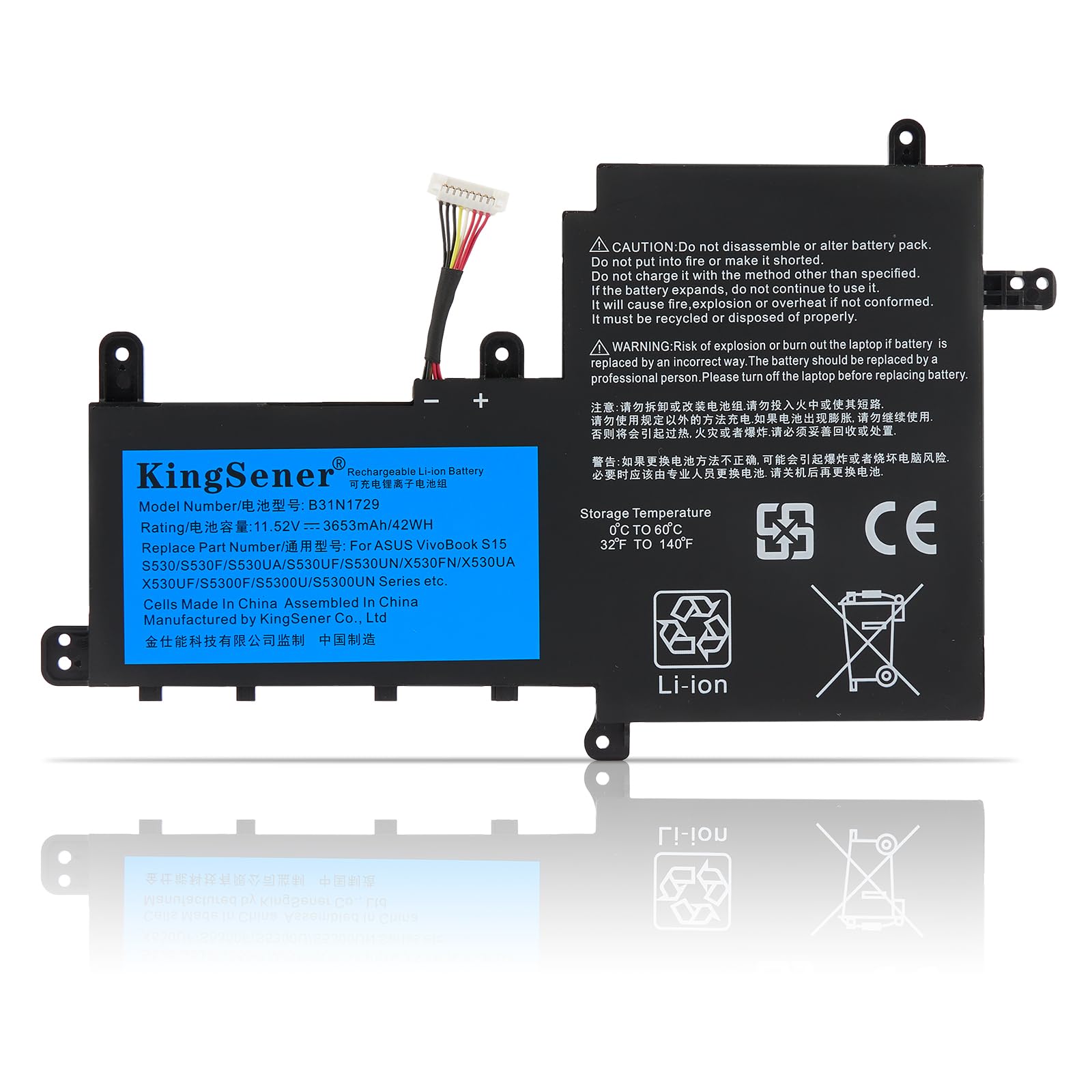 Kingsener B31N1729 - Batteria per ASUS VivoBook S15