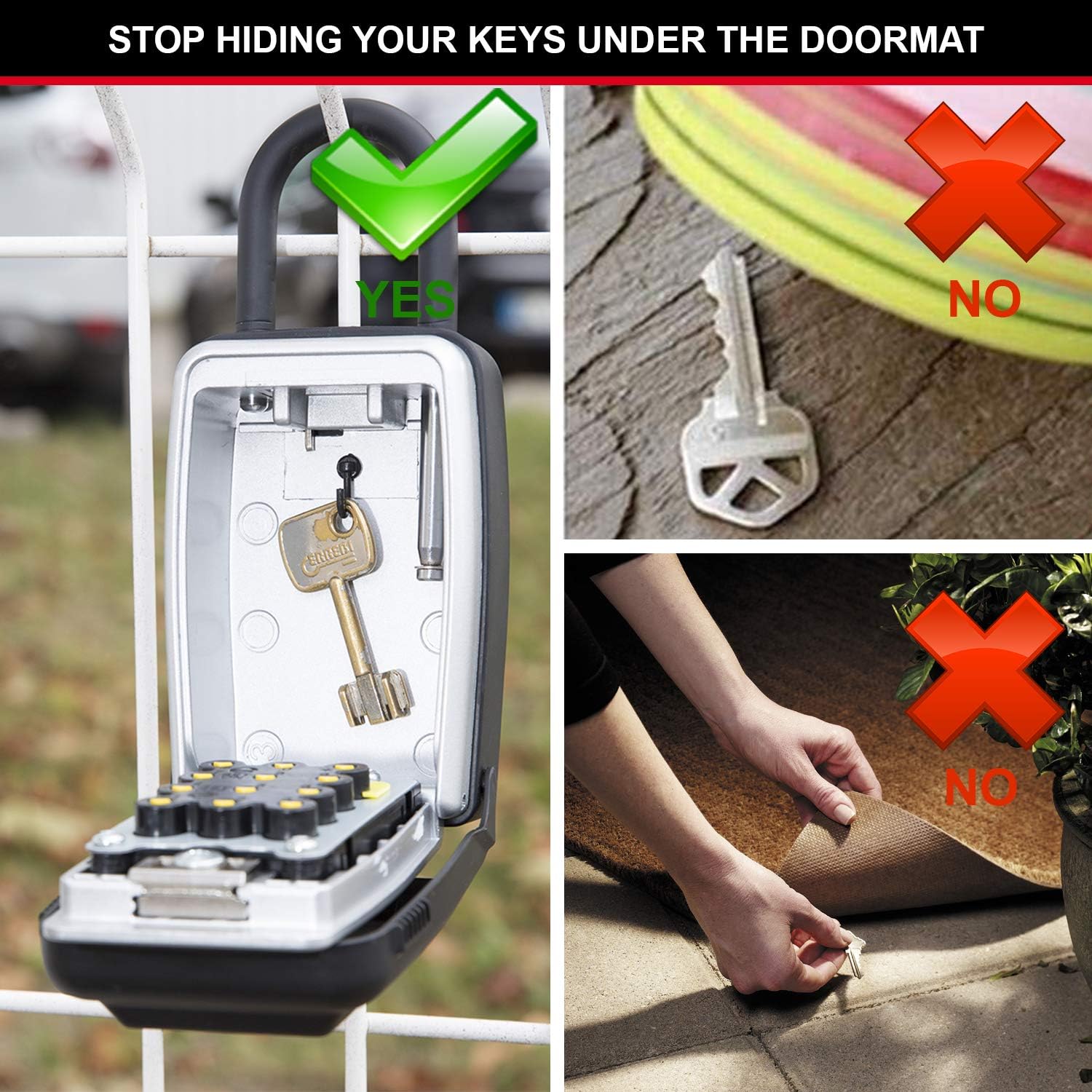 Master Lock 5422EURD Cassaforte per Chiavi con Arco - immagine 2