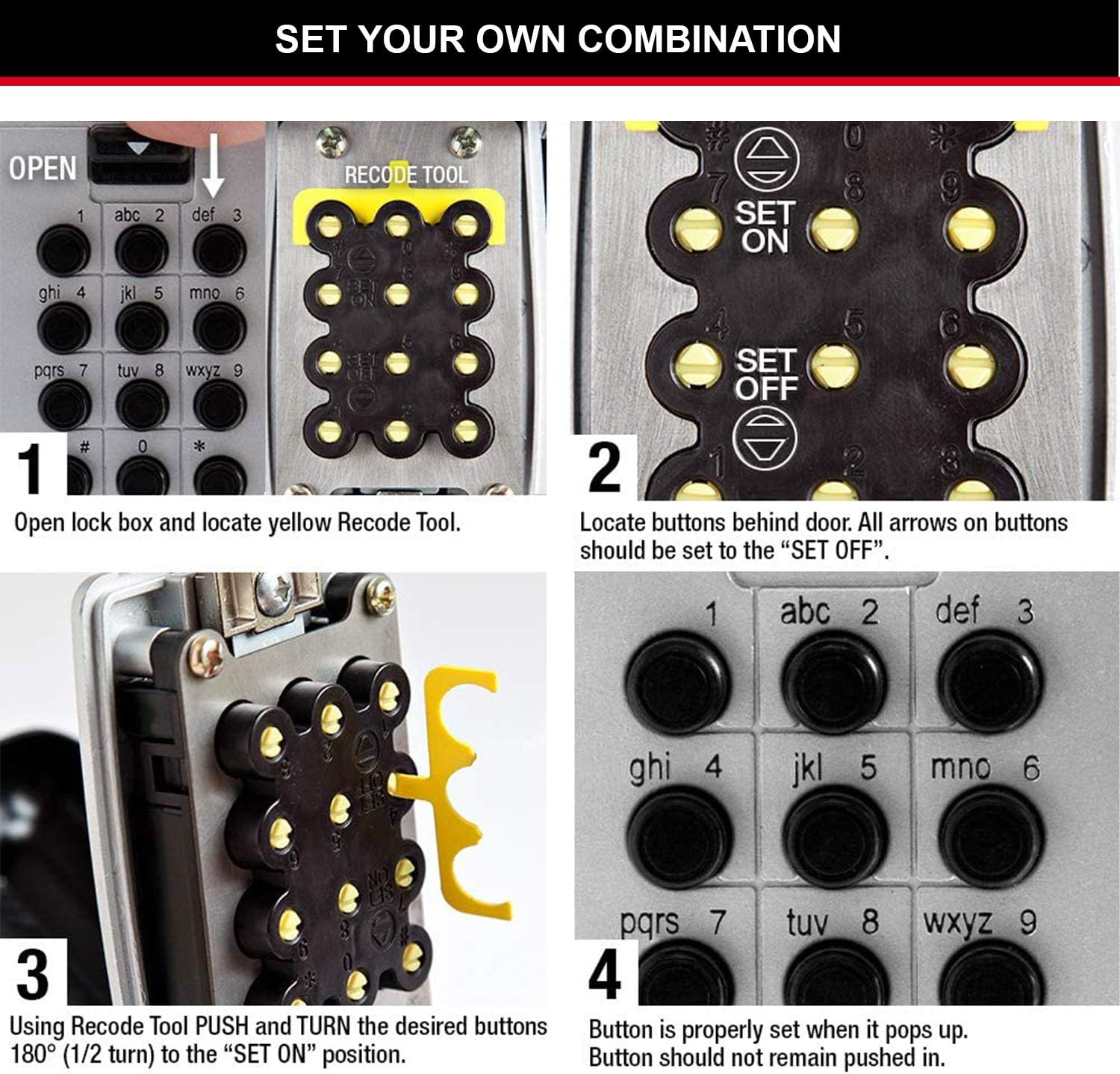 Master Lock 5422EURD Cassaforte per Chiavi con Arco - immagine 7